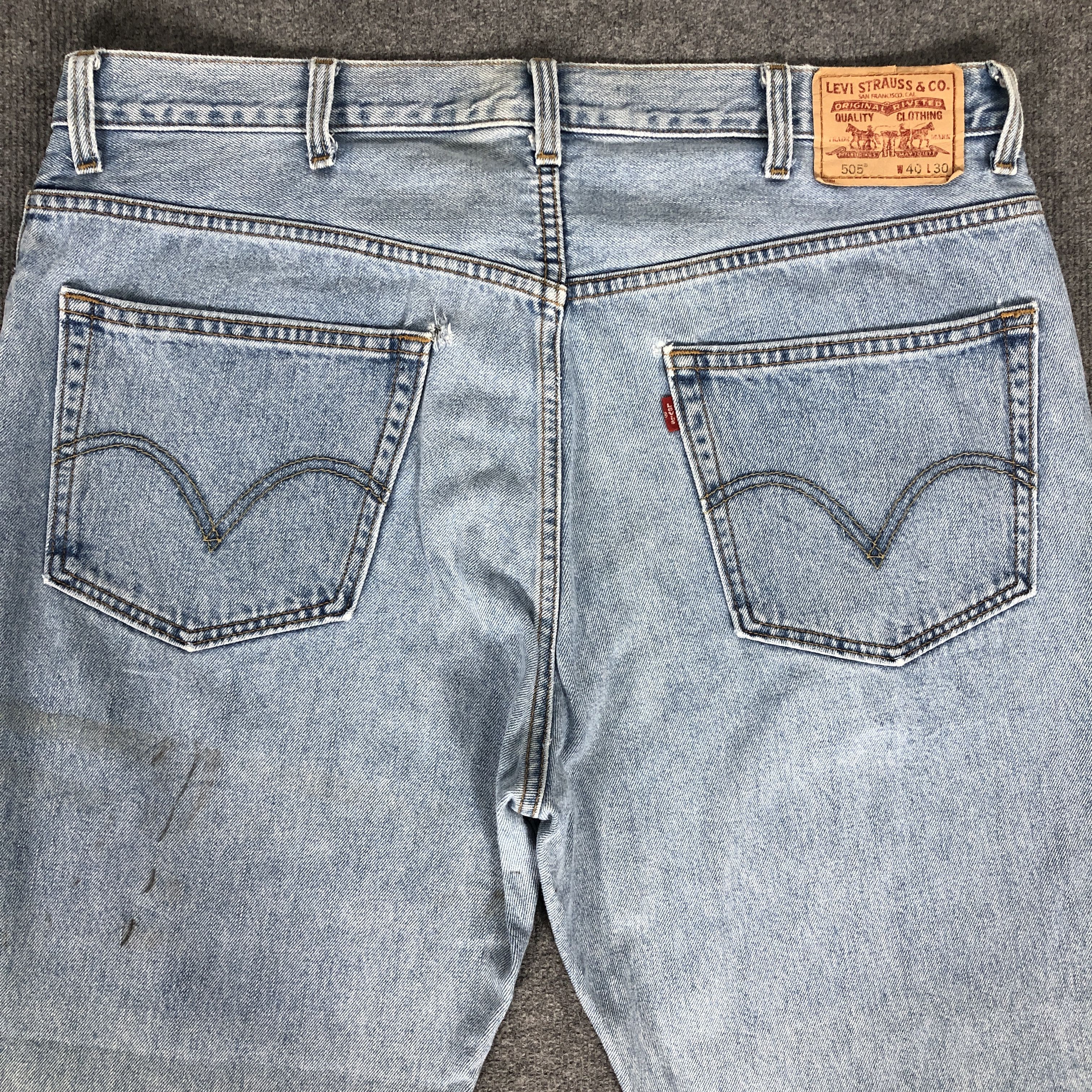 Levi's Vintage Y2K Levi's 505 Faded Blue Jean Size US 40 / EU 56 - 4 Thumbnail