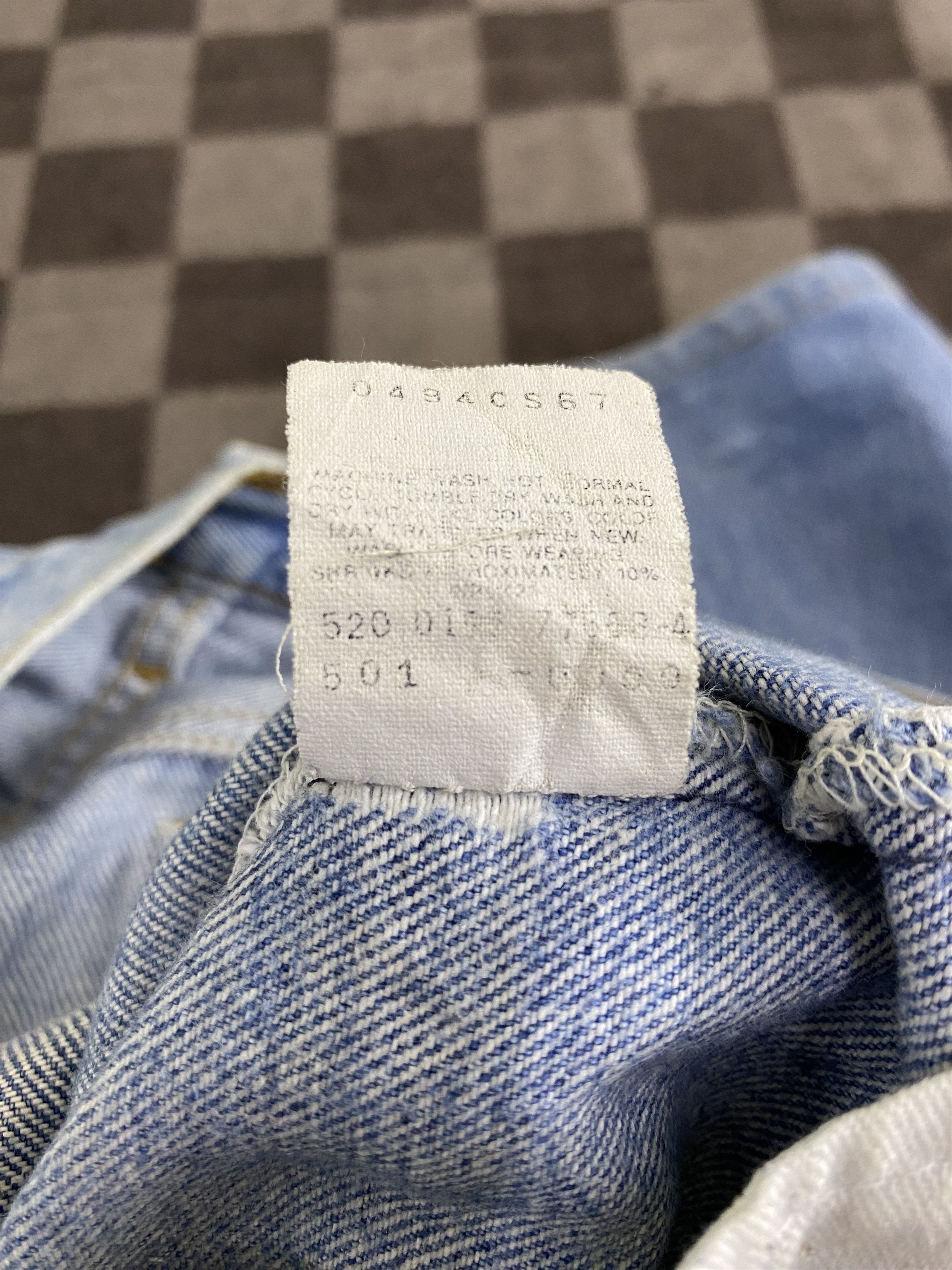 Levi's Vintage Levi's 501 Distress Faded Blue Jean Pant Size US 32 / EU 48 - 16 Thumbnail