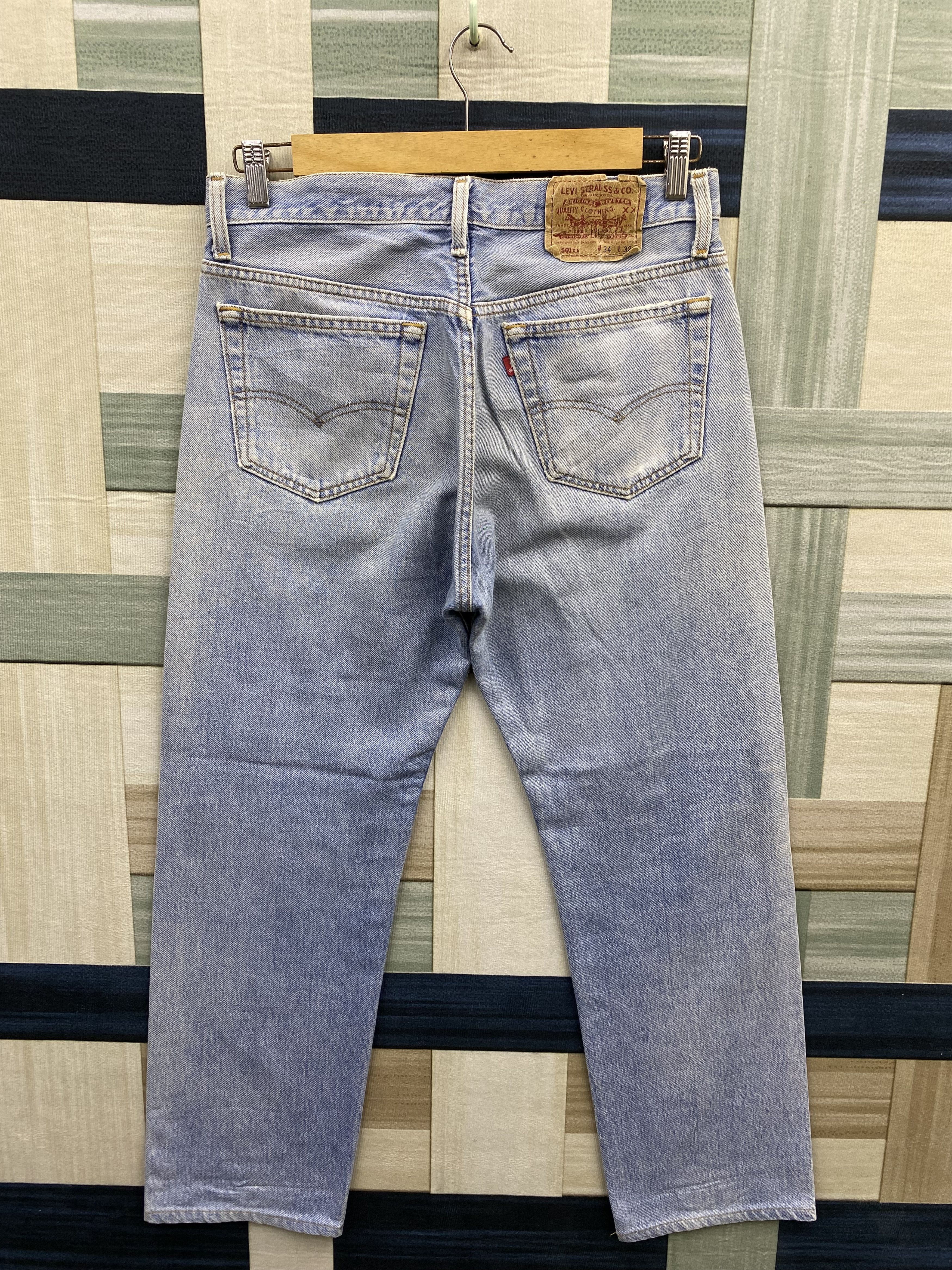Levi's Vintage Levi's 501 Distress Faded Blue Jean Pant Size US 32 / EU 48 - 2 Thumbnail
