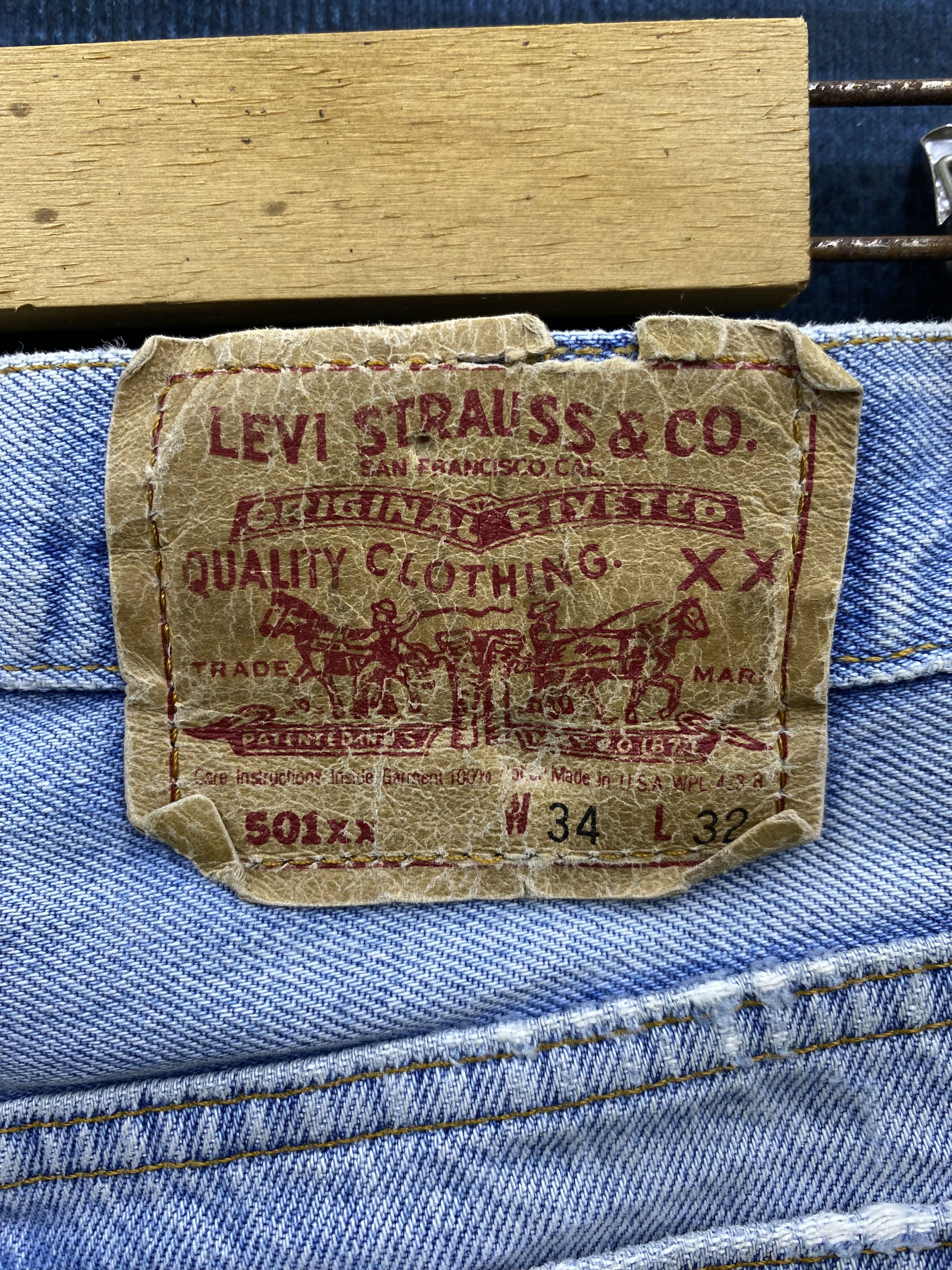 Levi's Vintage Levi's 501 Distress Faded Blue Jean Pant Size US 32 / EU 48 - 5 Thumbnail