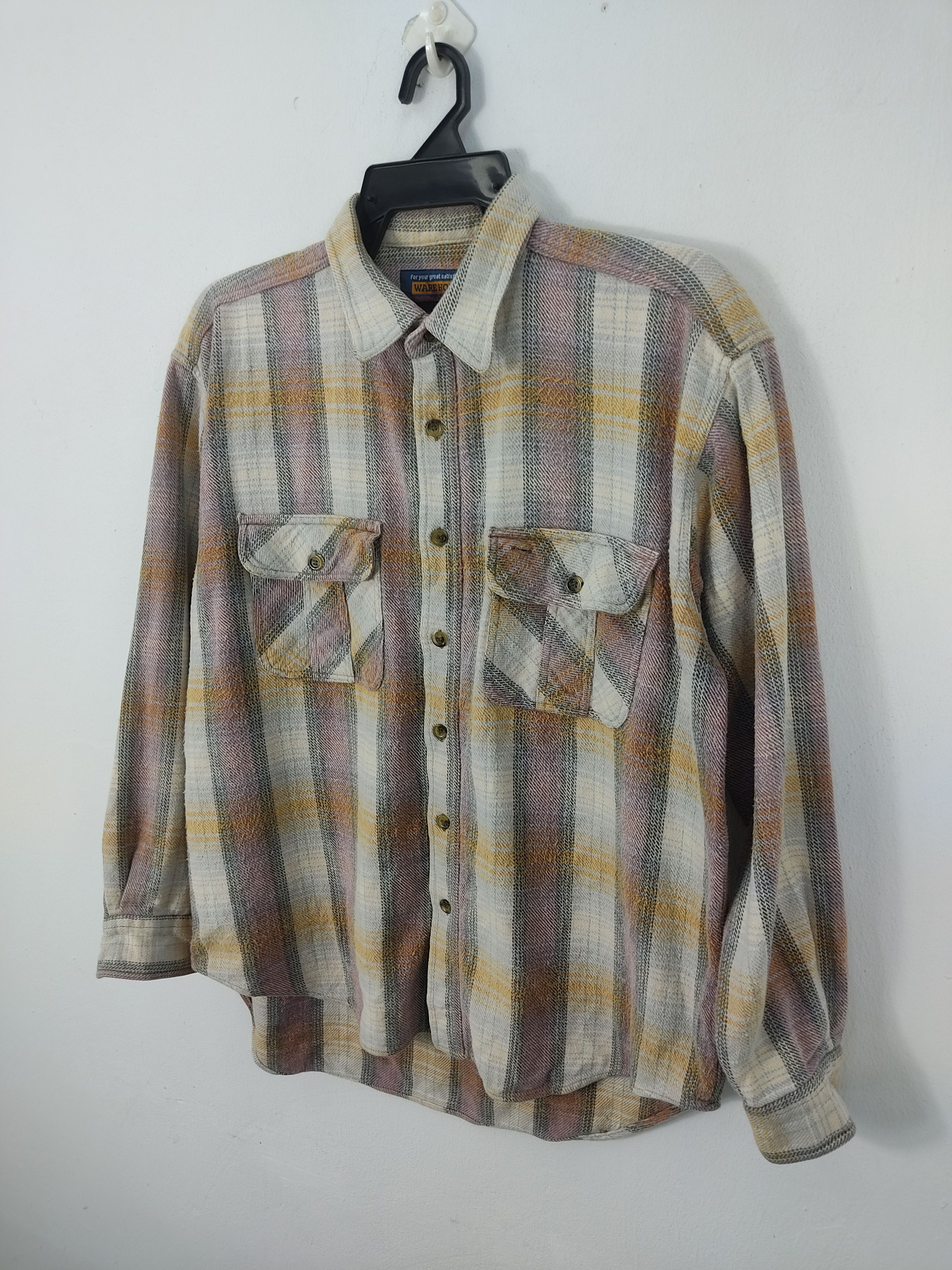 Warehouse Vintage Warehouse Flannel Shirt Size US L / EU 52-54 / 3 - 3 Thumbnail
