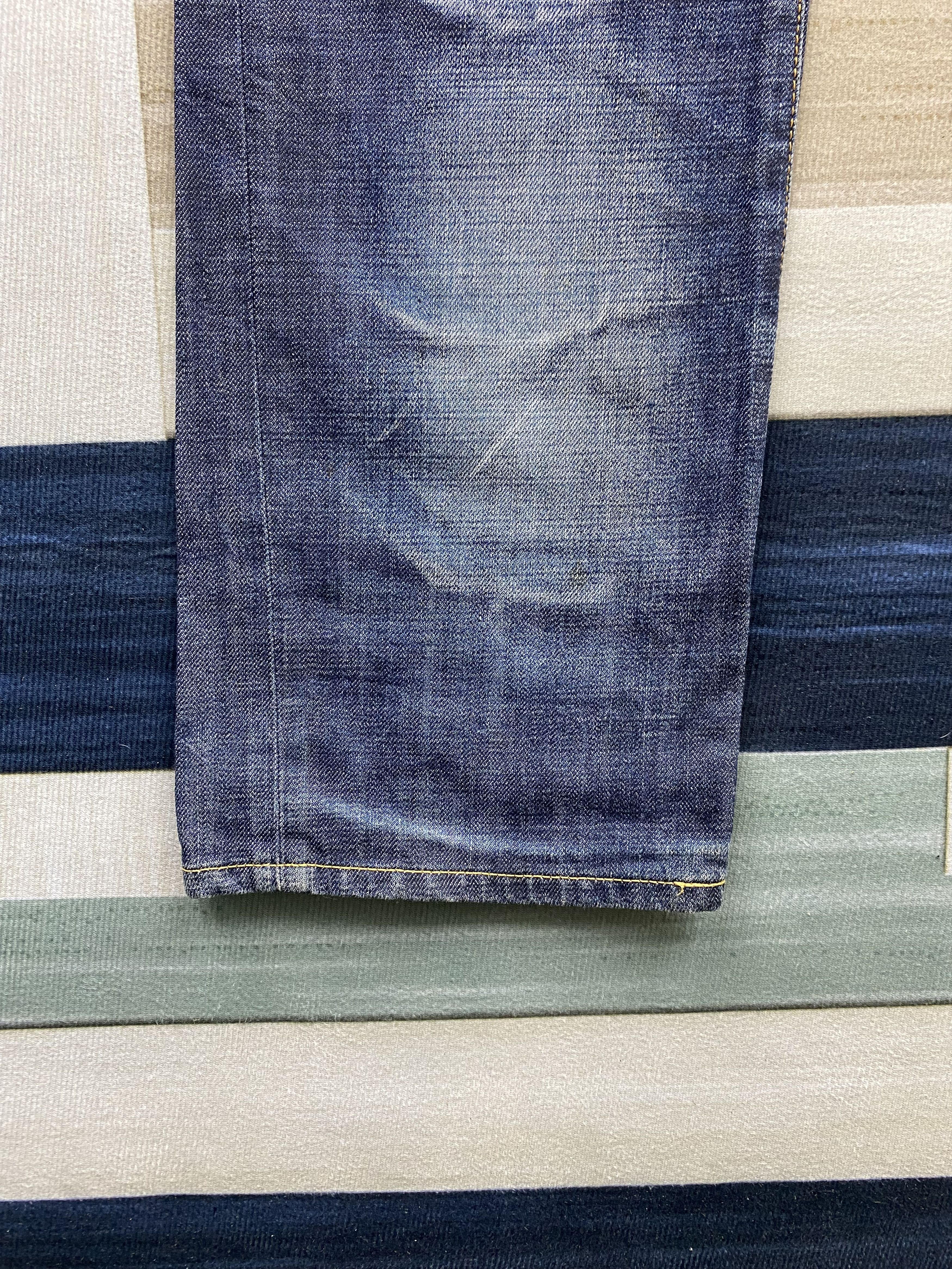 Japanese Brand Japanese Brand Blue Way Faded Blue Denim Jean Size US 35 - 8 Thumbnail