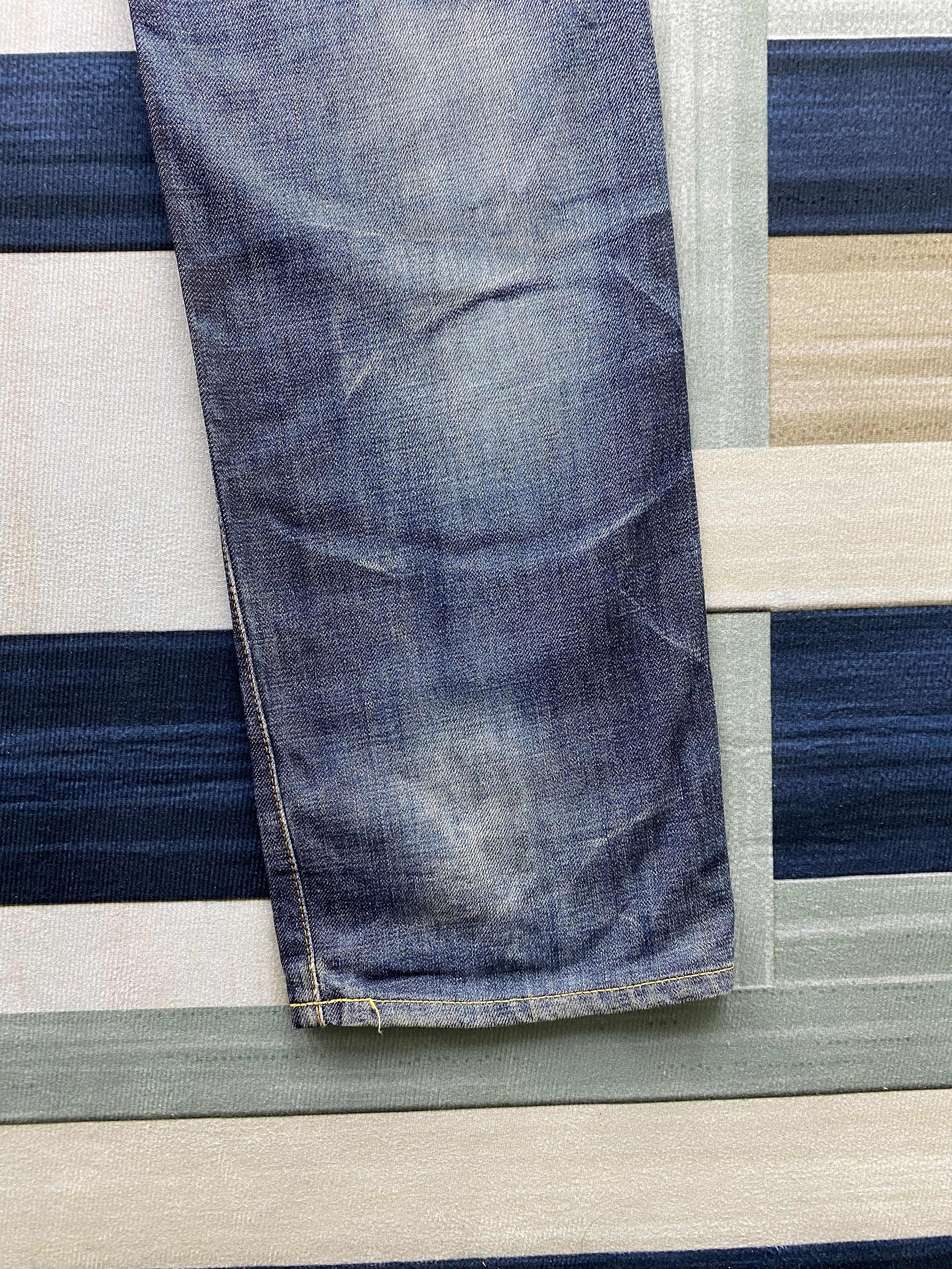 Japanese Brand Japanese Brand Blue Way Faded Blue Denim Jean Size US 35 - 15 Thumbnail