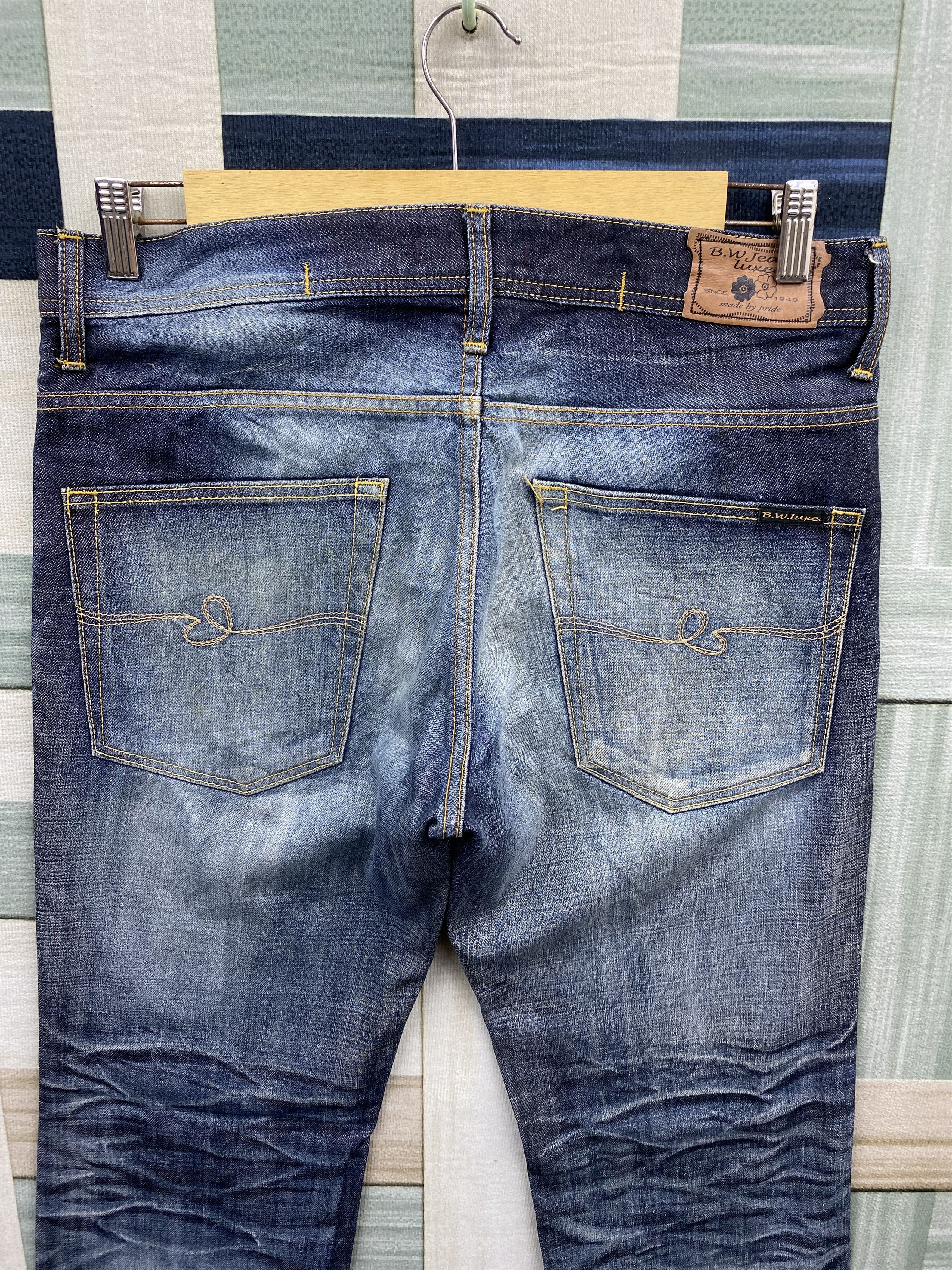 Japanese Brand Japanese Brand Blue Way Faded Blue Denim Jean Size US 35 - 4 Thumbnail