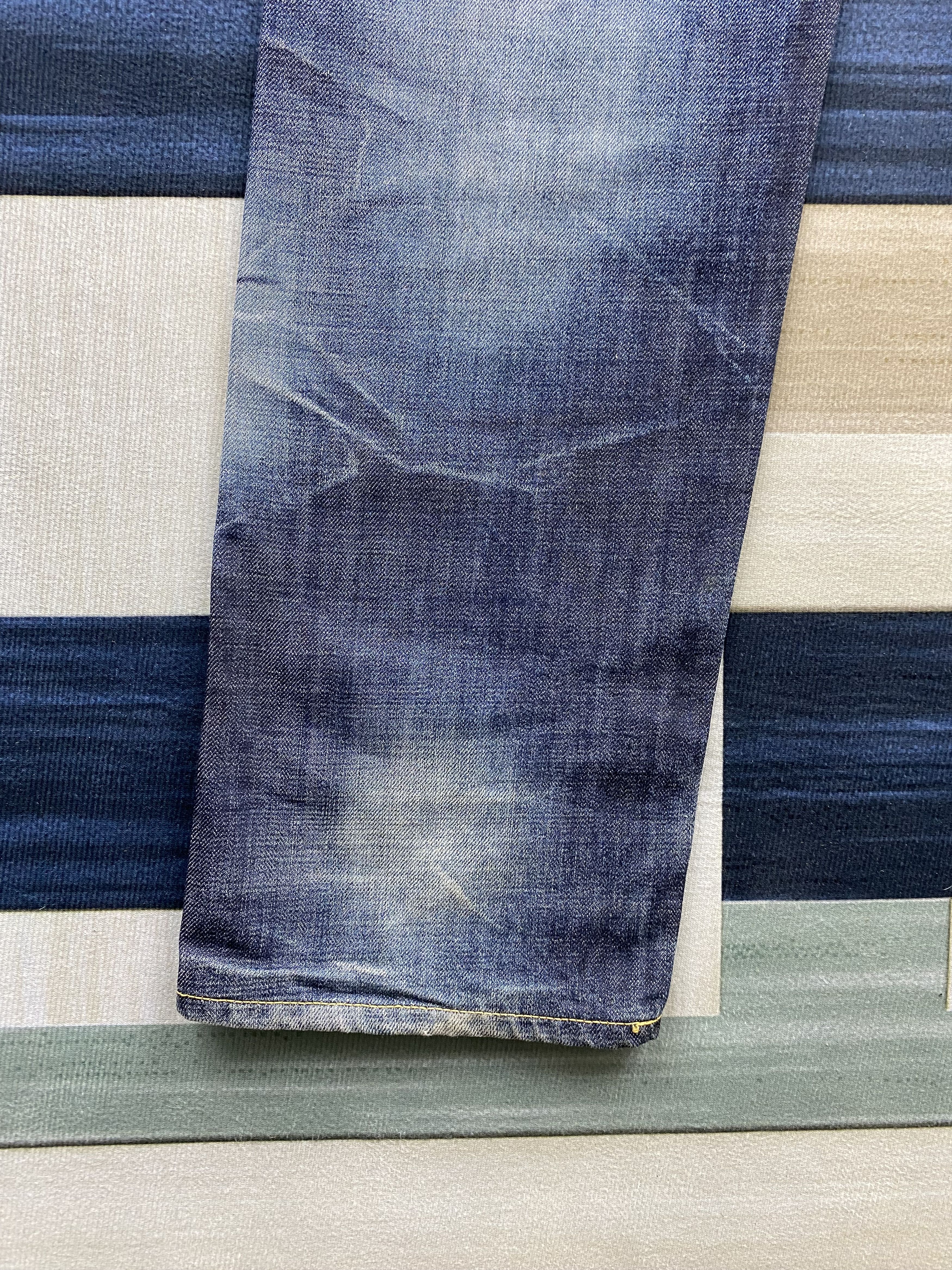 Japanese Brand Japanese Brand Blue Way Faded Blue Denim Jean Size US 35 - 14 Thumbnail
