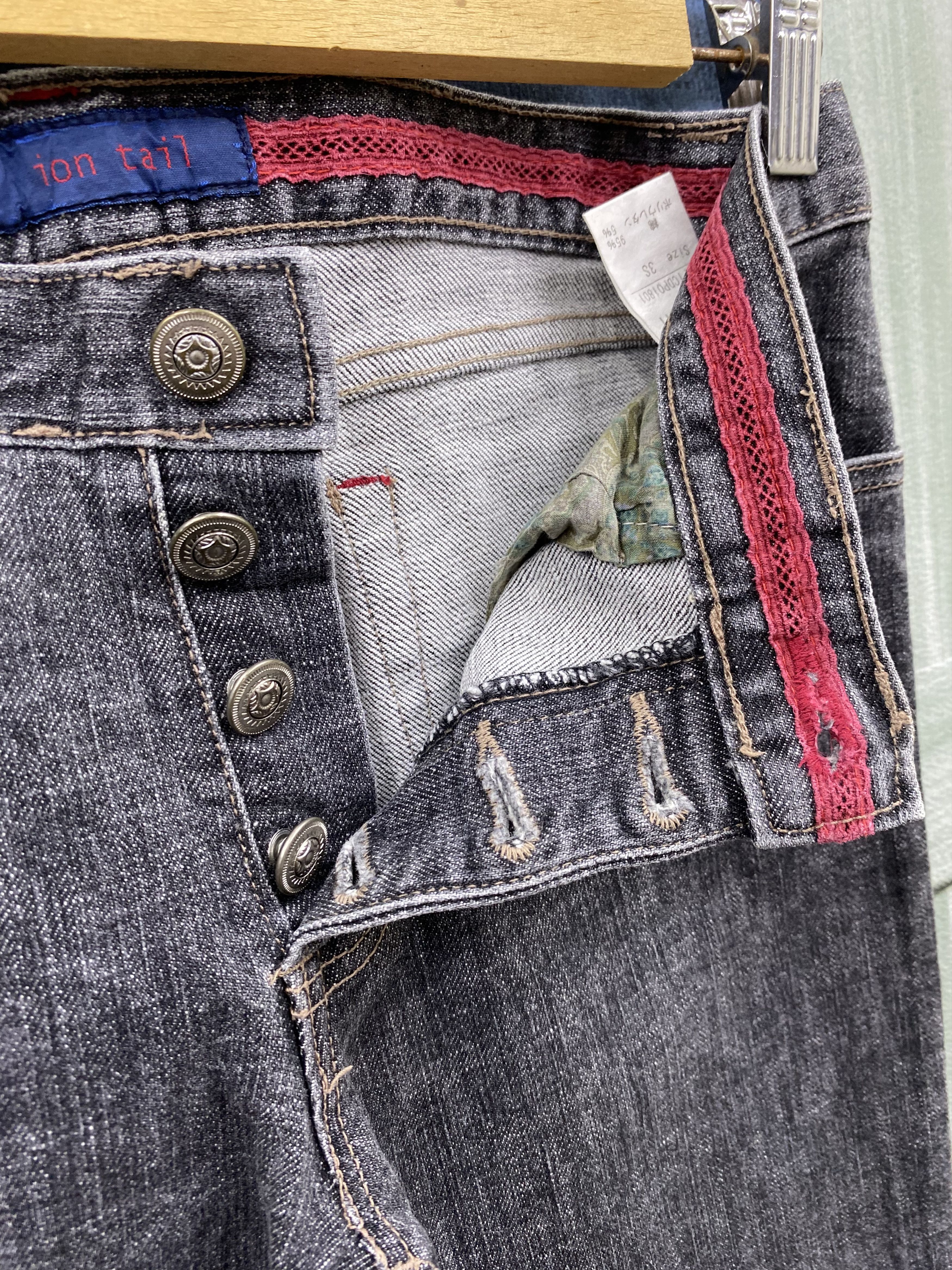 Japanese Brand × Vintage Vintage Japanese Brand Ion Tail Hagi Style Flare Jeans Size 31" - 6 Thumbnail