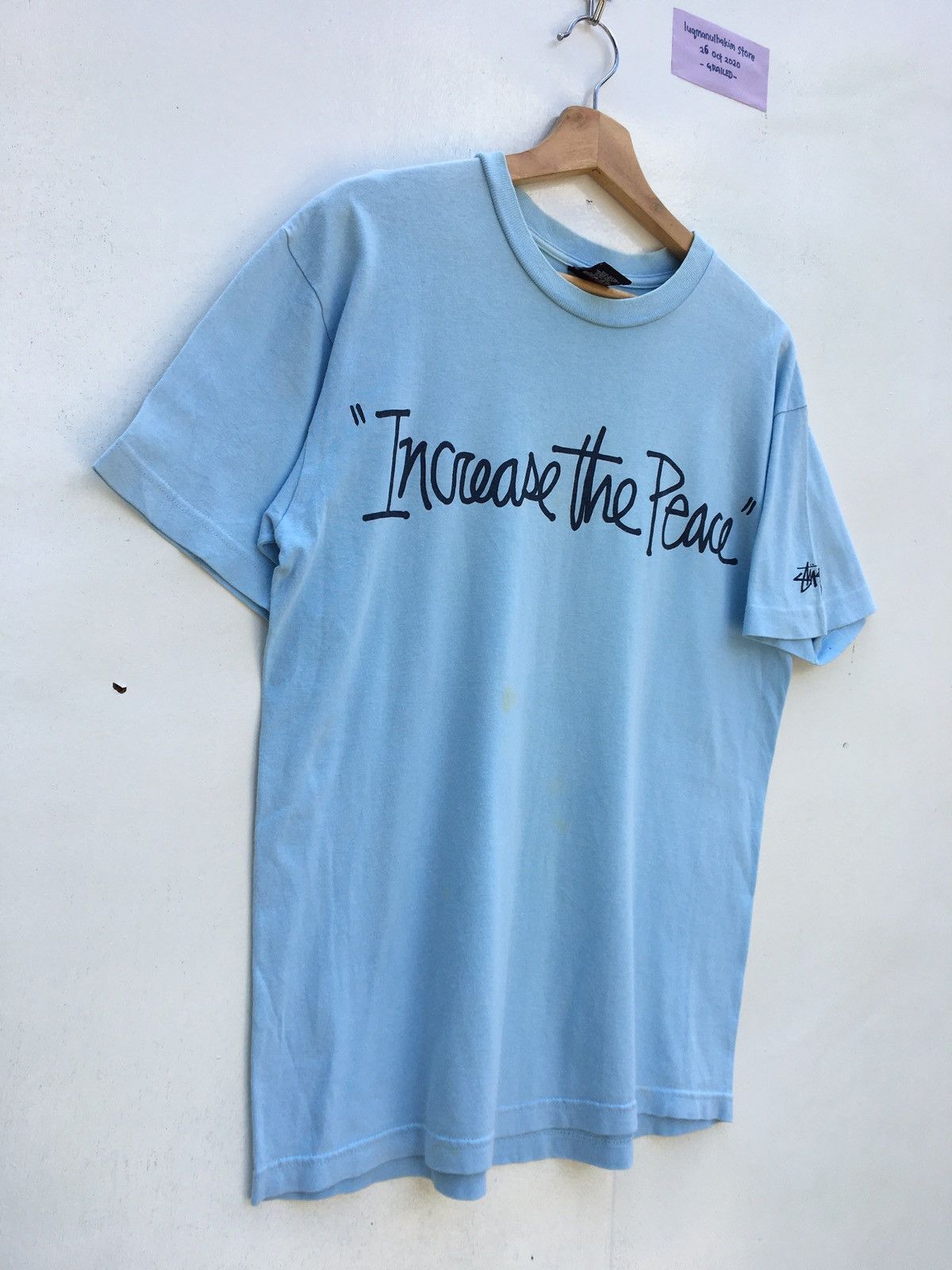 Stussy Vintage Stussy Increase The Peace Tshirt Size US M / EU 48-50 / 2 - 4 Thumbnail