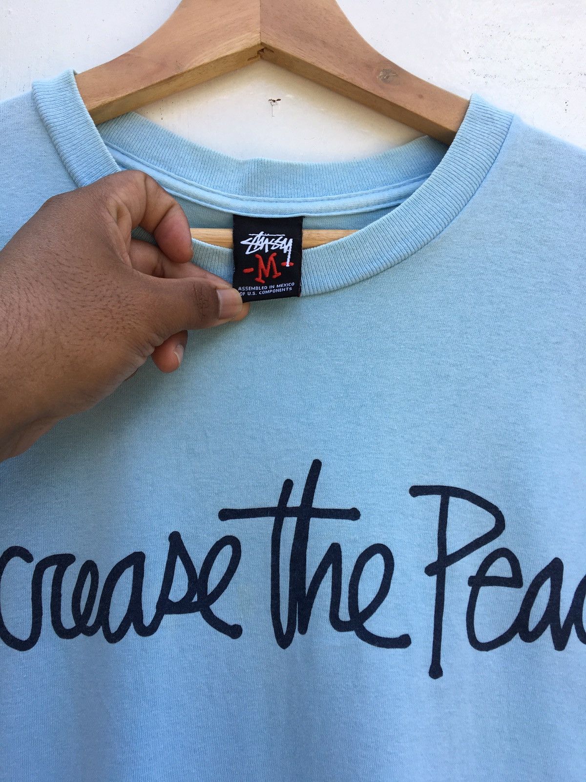 Stussy Vintage Stussy Increase The Peace Tshirt Size US M / EU 48-50 / 2 - 7 Thumbnail