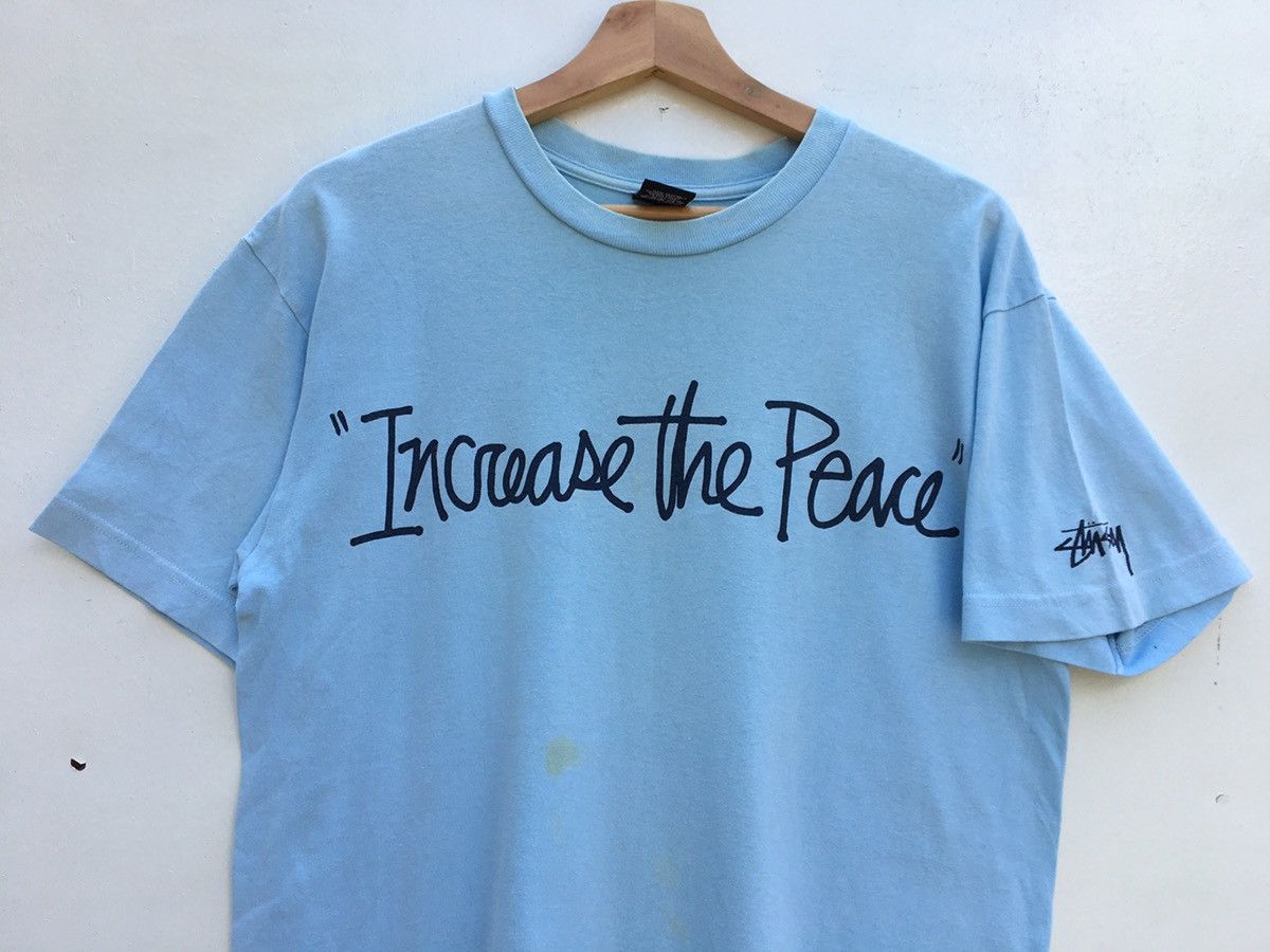 その他 STUSSY livin INCREASE THE PEACE STUSSY INCREASE THE PEACE TEE SIZE: XL 25X30 USED LIKE NEW