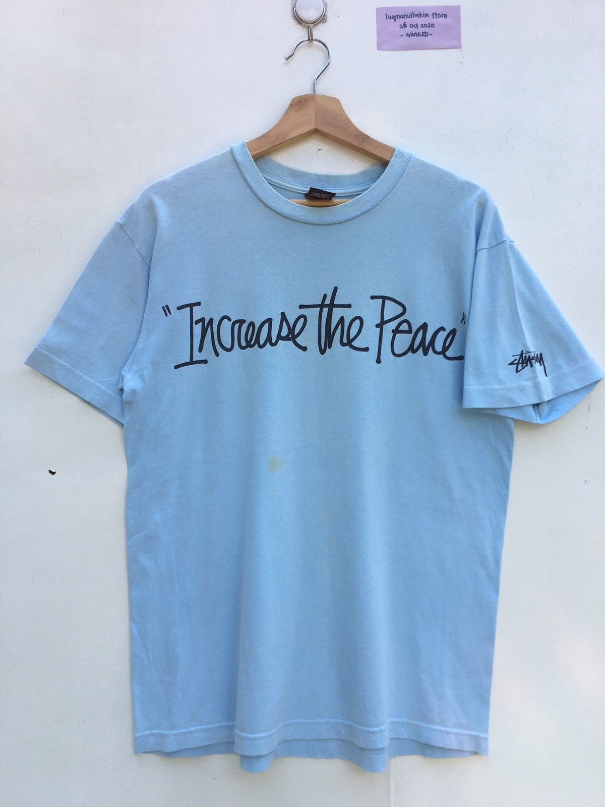 Stussy Vintage Stussy Increase The Peace Tshirt Size US M / EU 48-50 / 2 - 3 Thumbnail