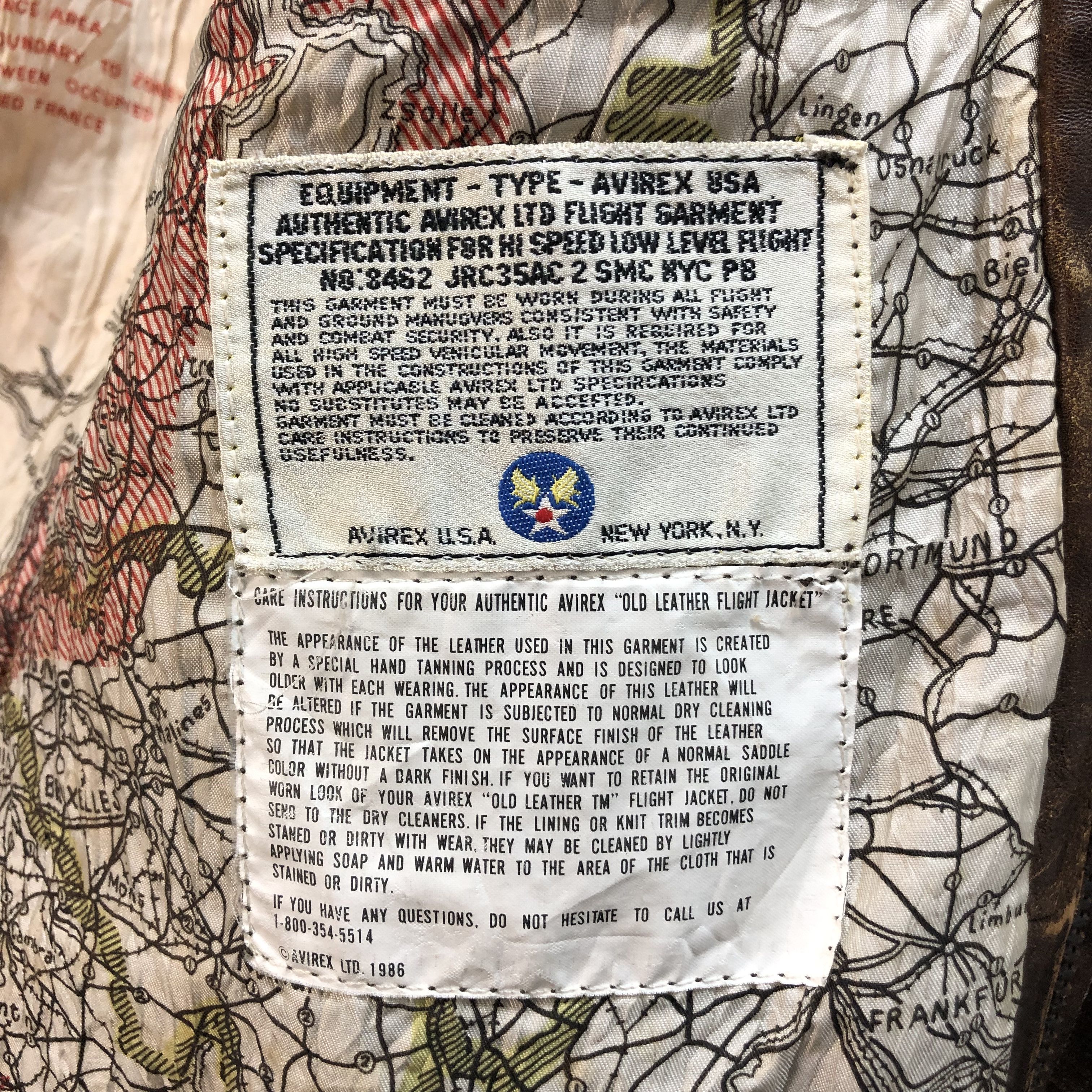 Avirex VINTAGE AVIREX LIMITED USAF DRAWING A2 JACKET #6858-94 Size US L / EU 52-54 / 3 - 17 Thumbnail
