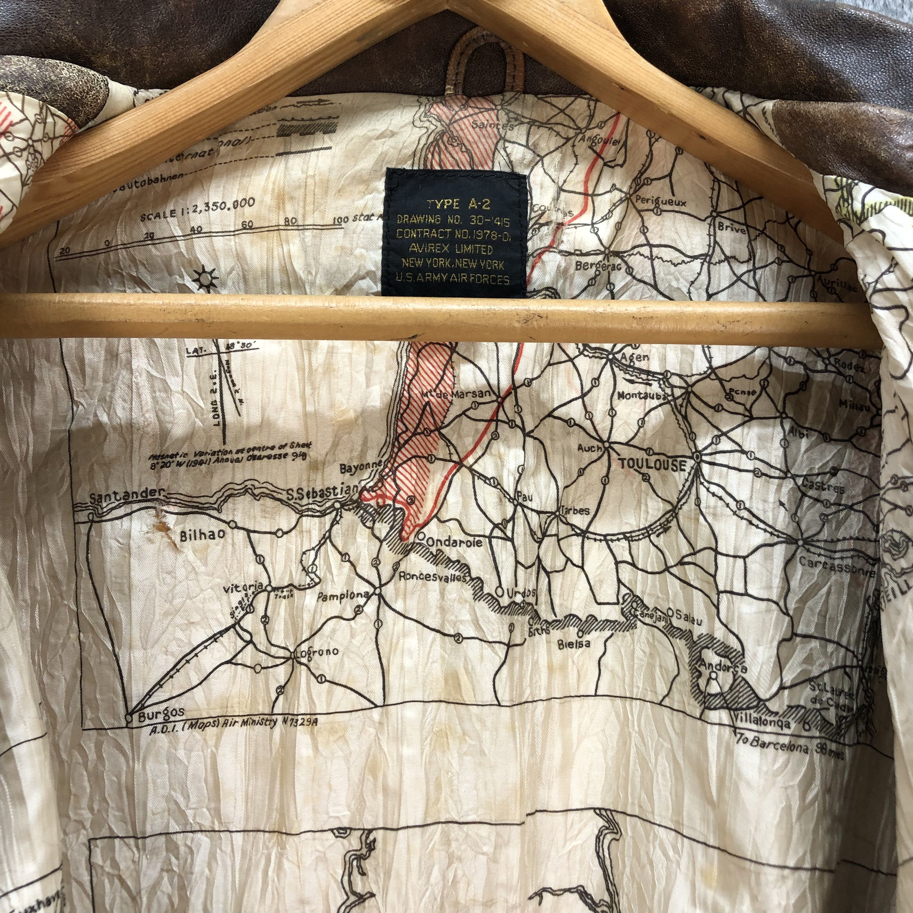 Avirex VINTAGE AVIREX LIMITED USAF DRAWING A2 JACKET #6858-94 Size US L / EU 52-54 / 3 - 12 Thumbnail