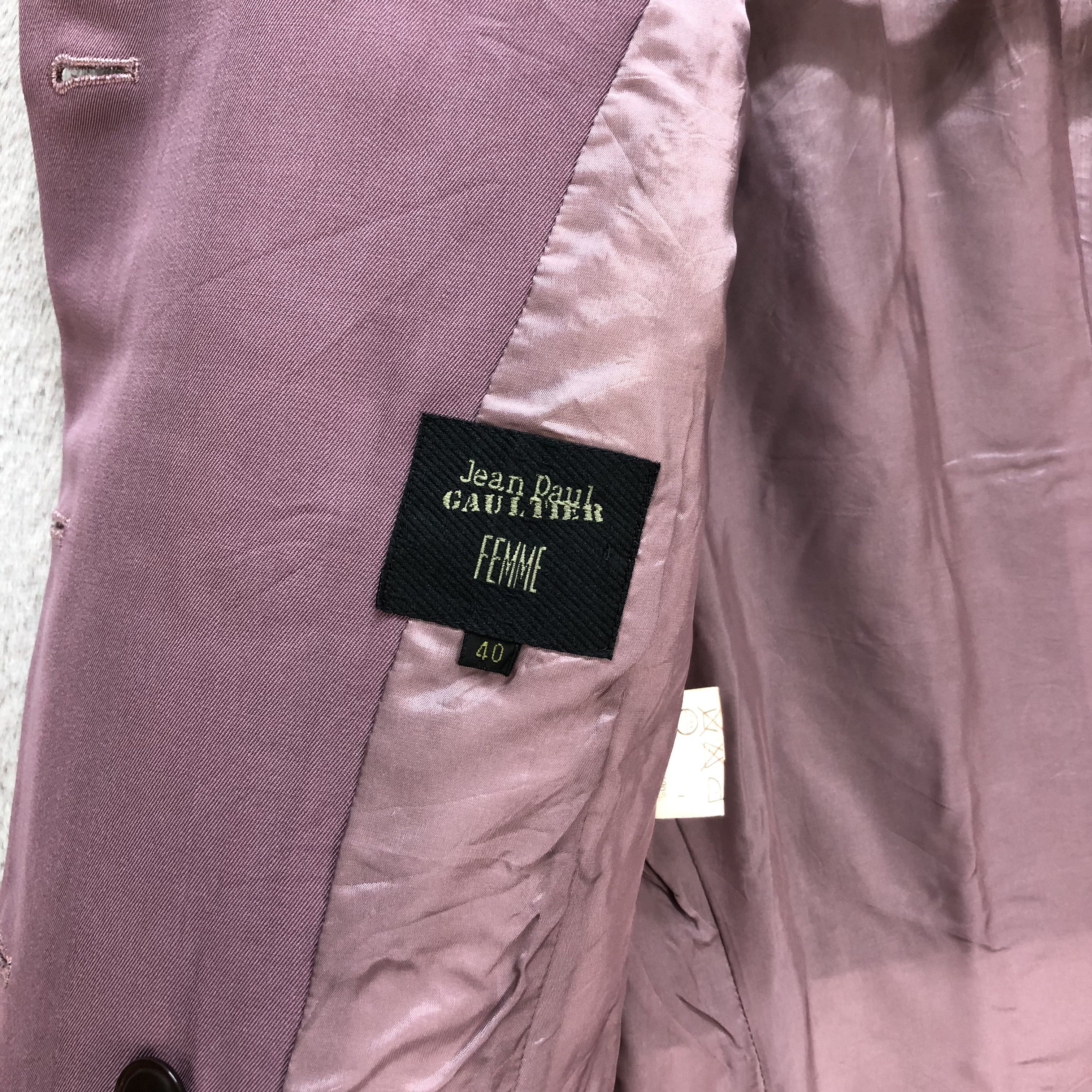 Jean Paul Gaultier JEAN PAUL GAULTIER FEMME DOUBLE BREAST WOOL JACKET #6857-94 Size S / US 4 / IT 40 - 7 Thumbnail