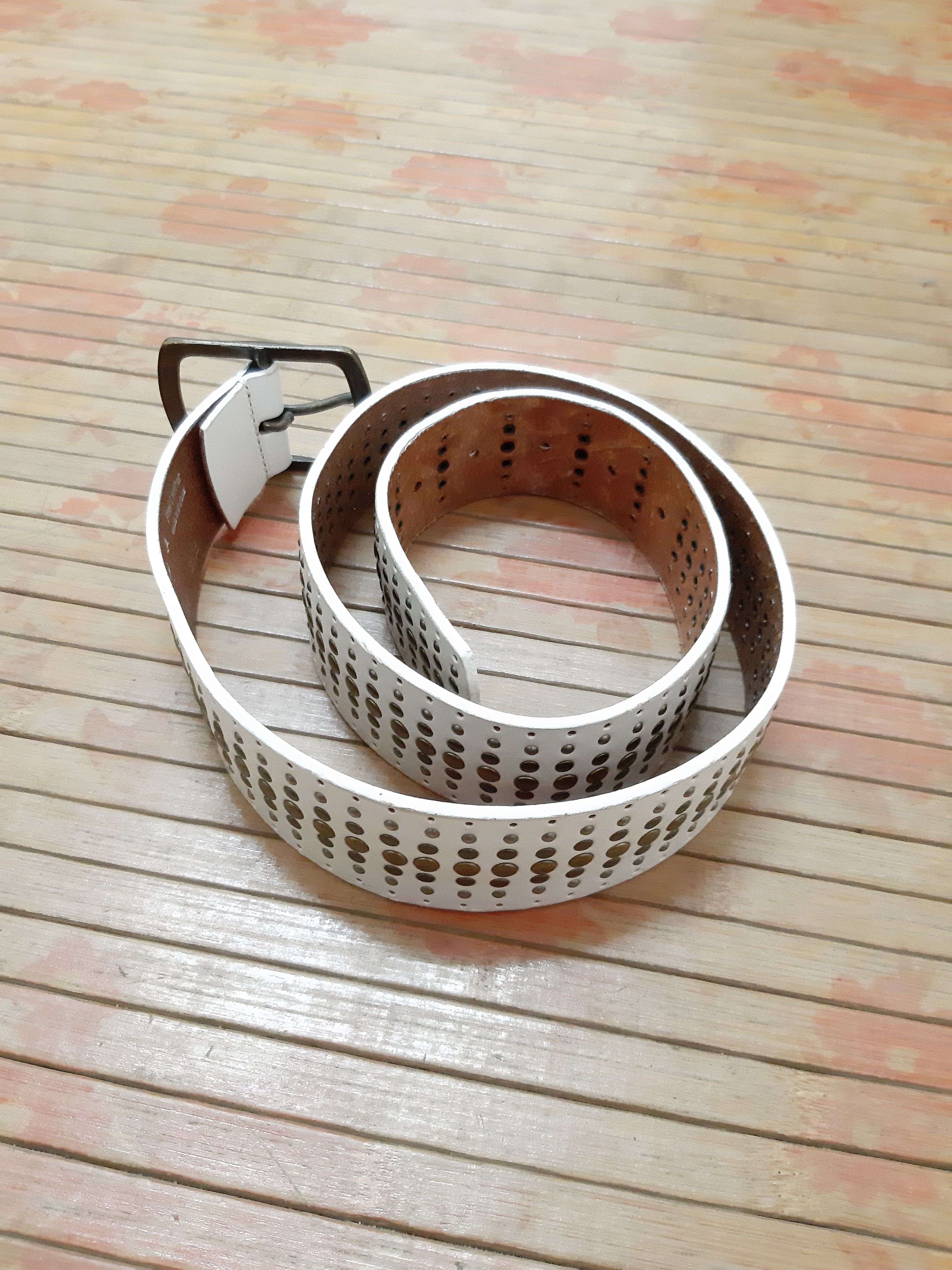 True Vintage Agnes B. Belts White