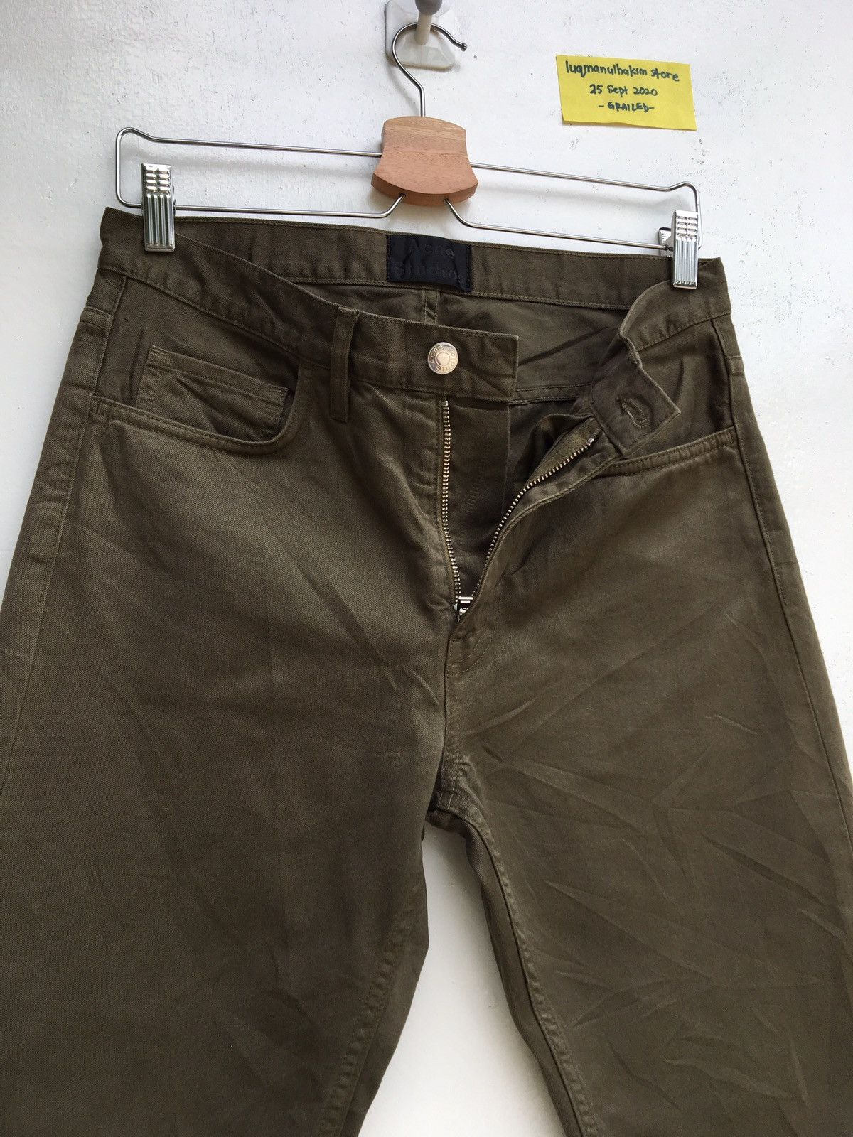 Acne Studios Acne Studios TOWN TW OLIVE Men’s pants Size 29 Size US 29 - 9 Thumbnail