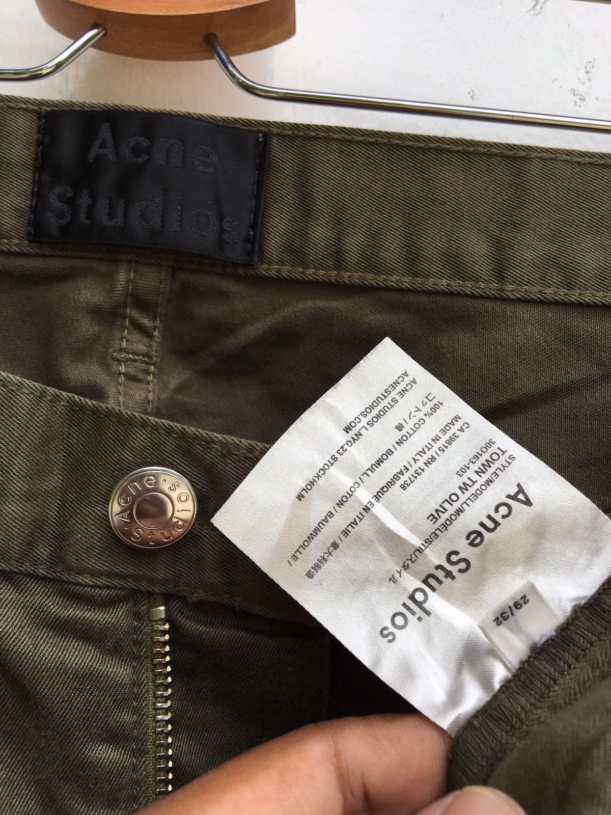 Acne Studios Acne Studios TOWN TW OLIVE Men’s pants Size 29 Size US 29 - 13 Thumbnail