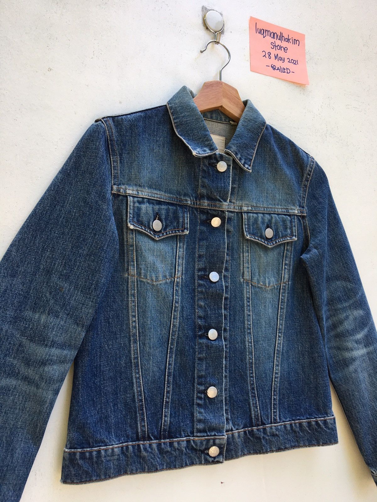 Helmut Lang Vintage Helmut Lang Dark Denim Jacket Size US S / EU 44-46 / 1 - 5 Thumbnail