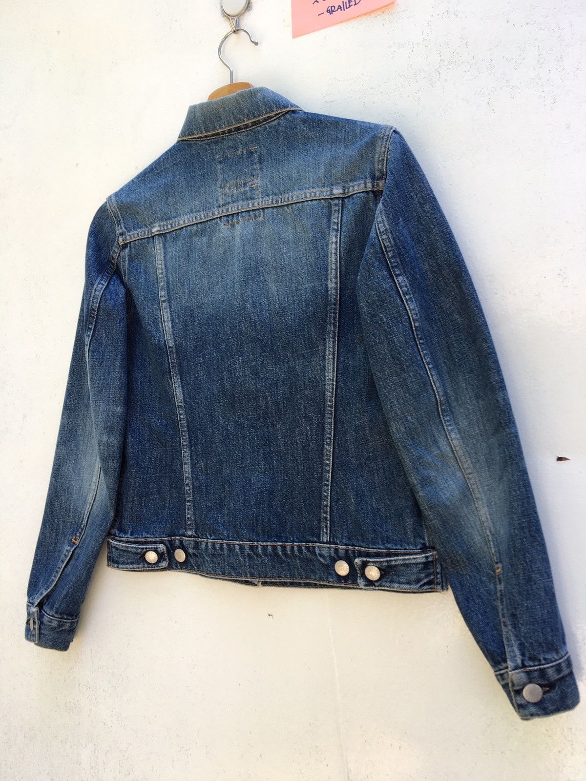 Helmut Lang Vintage Helmut Lang Dark Denim Jacket Size US S / EU 44-46 / 1 - 19 Thumbnail