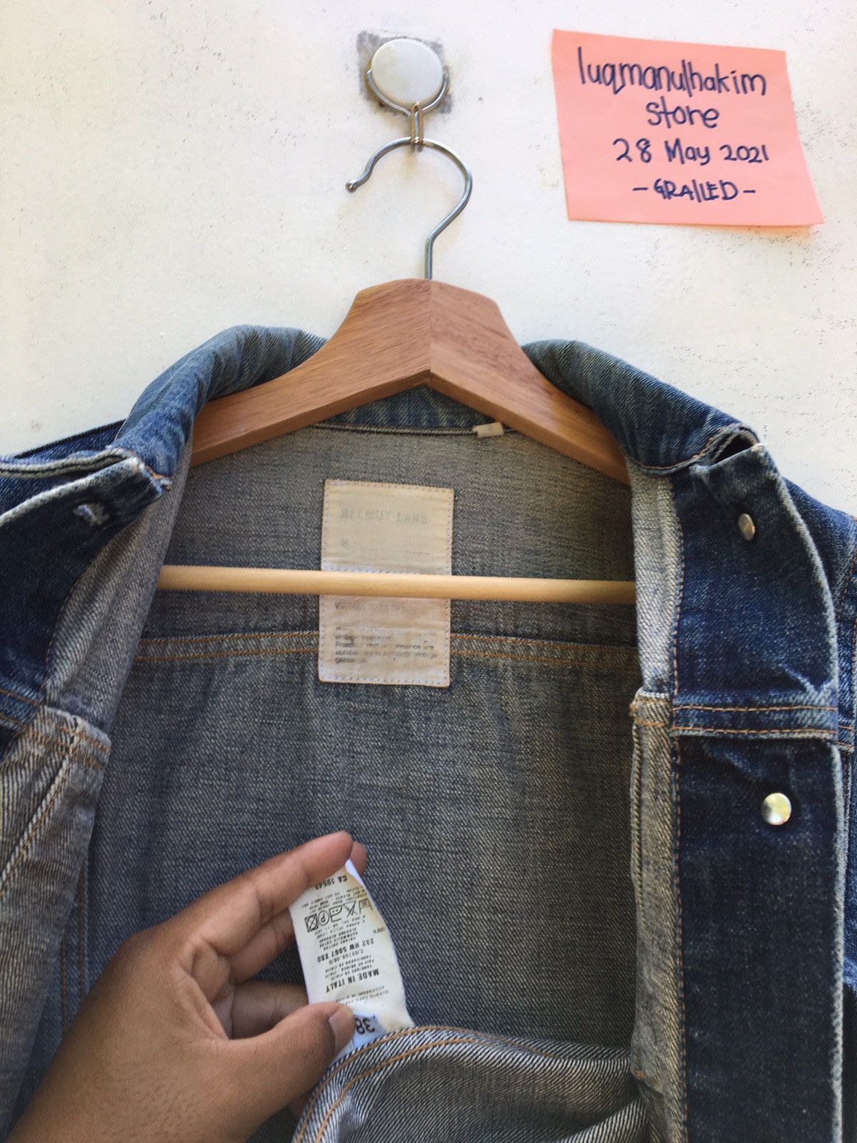 Helmut Lang Vintage Helmut Lang Dark Denim Jacket Size US S / EU 44-46 / 1 - 15 Thumbnail