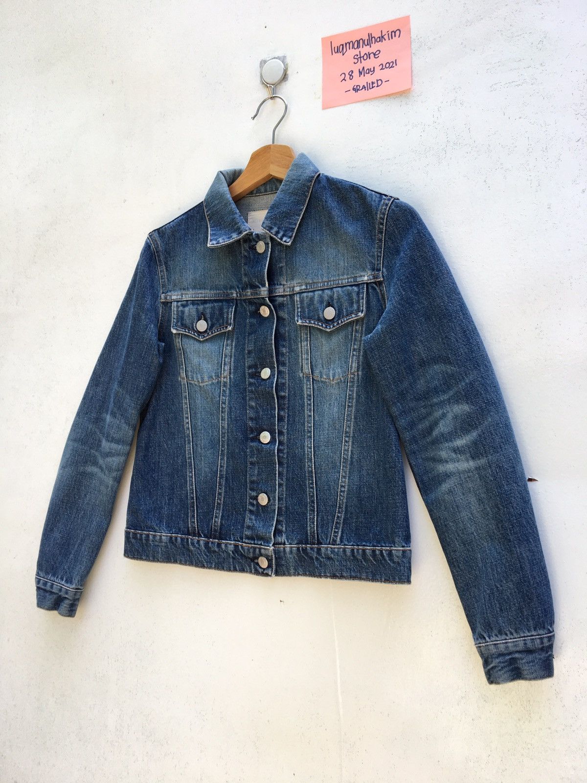 Helmut Lang Vintage Helmut Lang Dark Denim Jacket Size US S / EU 44-46 / 1 - 3 Thumbnail