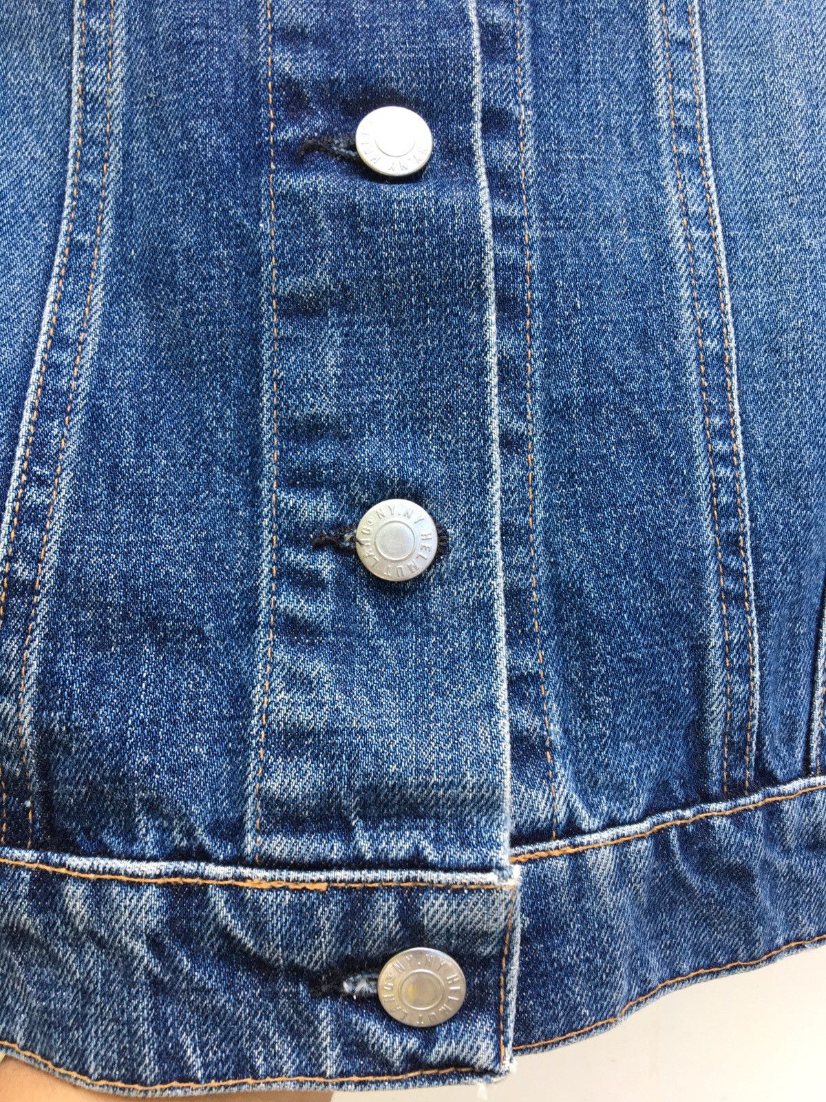 Helmut Lang Vintage Helmut Lang Dark Denim Jacket Size US S / EU 44-46 / 1 - 9 Thumbnail