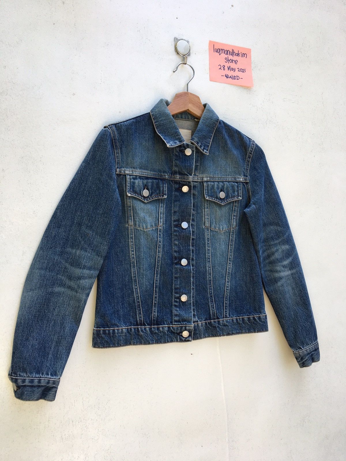 Helmut Lang Vintage Helmut Lang Dark Denim Jacket Size US S / EU 44-46 / 1 - 2 Thumbnail