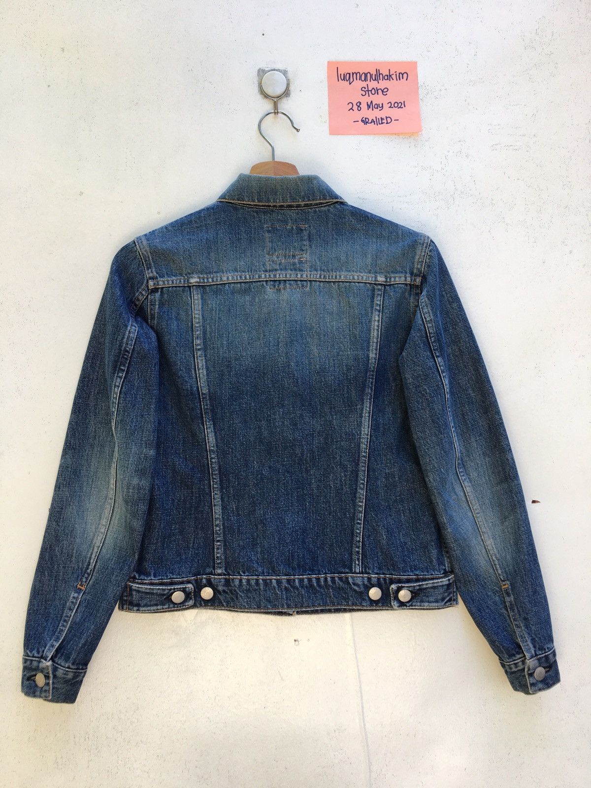 Helmut Lang Vintage Helmut Lang Dark Denim Jacket Size US S / EU 44-46 / 1 - 17 Thumbnail