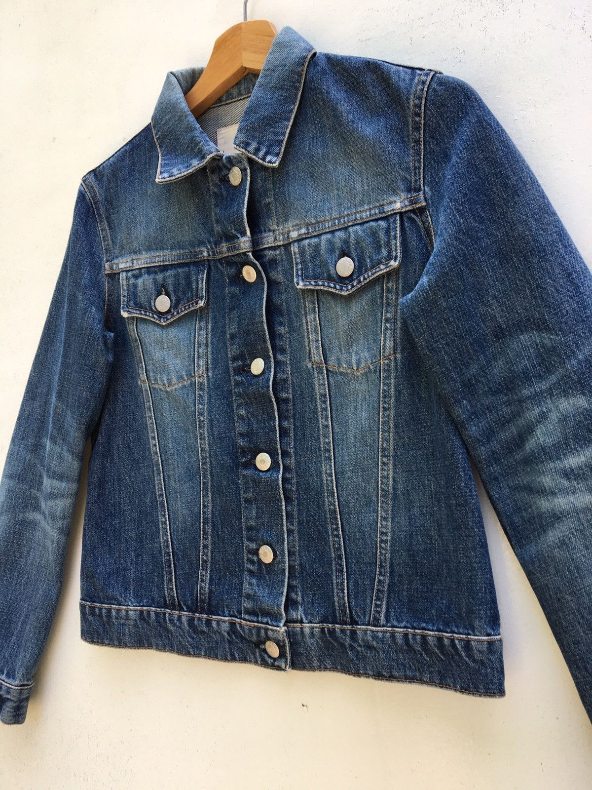 Helmut Lang Vintage Helmut Lang Dark Denim Jacket Size US S / EU 44-46 / 1 - 6 Thumbnail