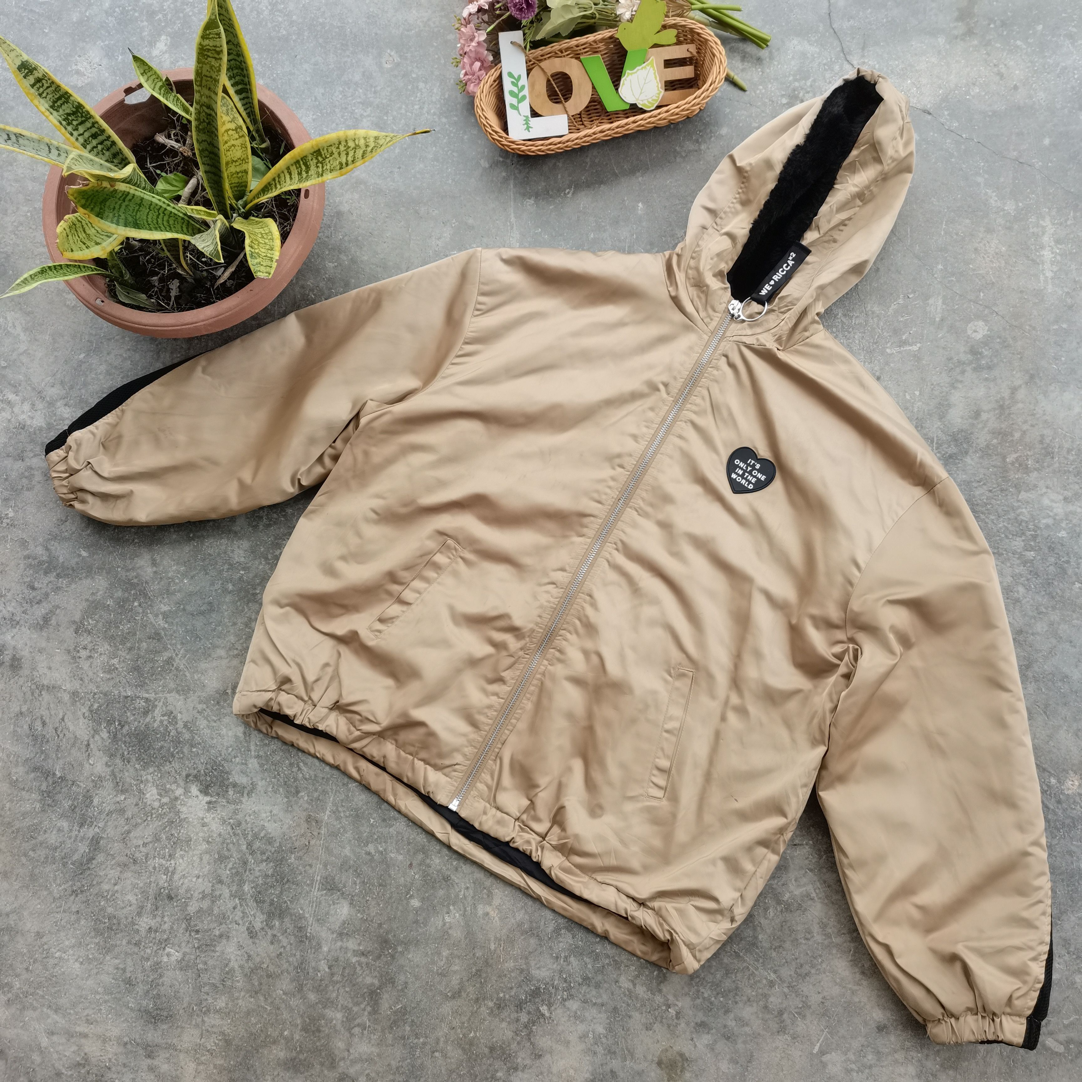 Japanese Brand × Vintage Japanese Brand Ricca Ricca Girl Bombers Style Hoodie Jacket Size M / US 6-8 / IT 42-44 - 1 Thumbnail