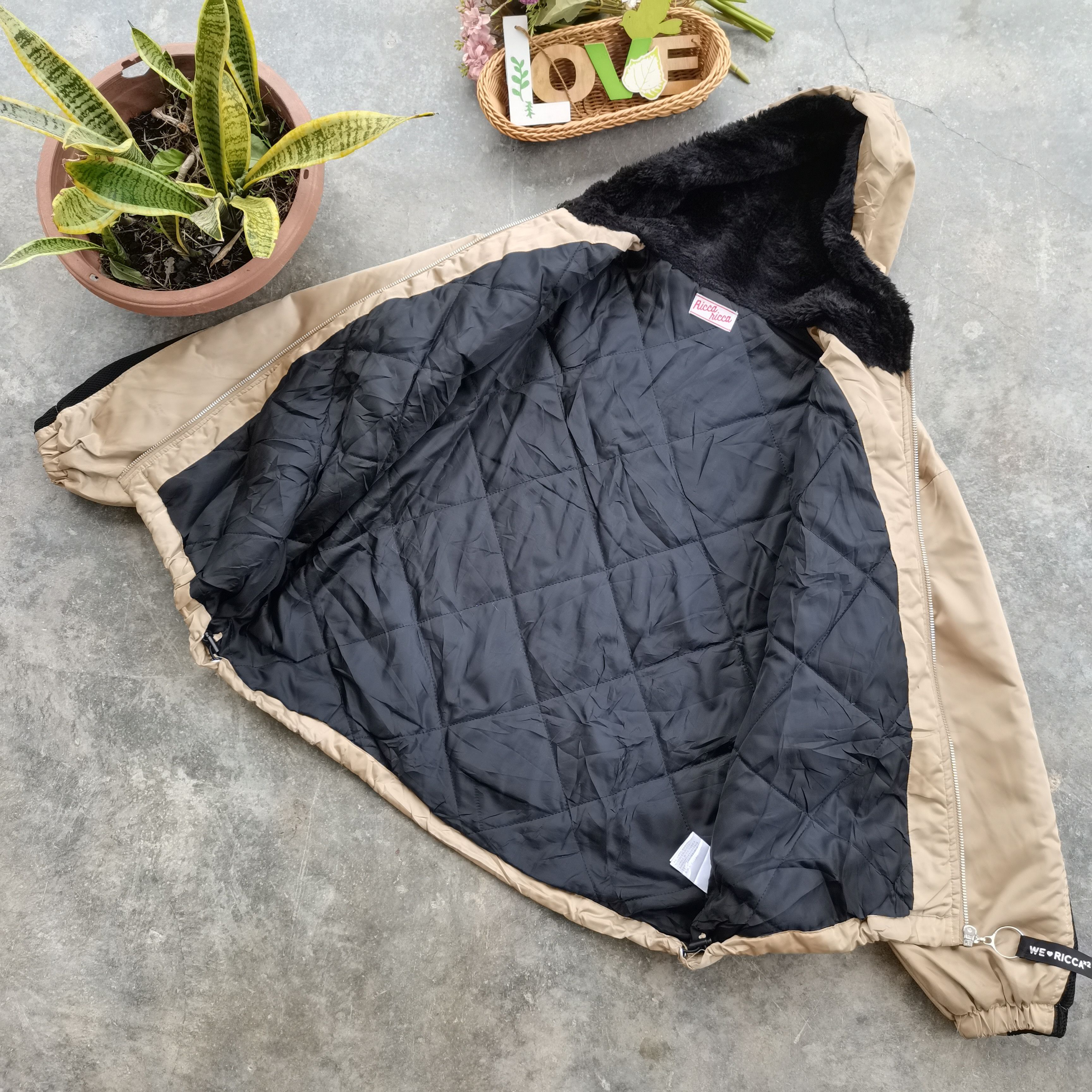 Japanese Brand × Vintage Japanese Brand Ricca Ricca Girl Bombers Style Hoodie Jacket Size M / US 6-8 / IT 42-44 - 2 Thumbnail