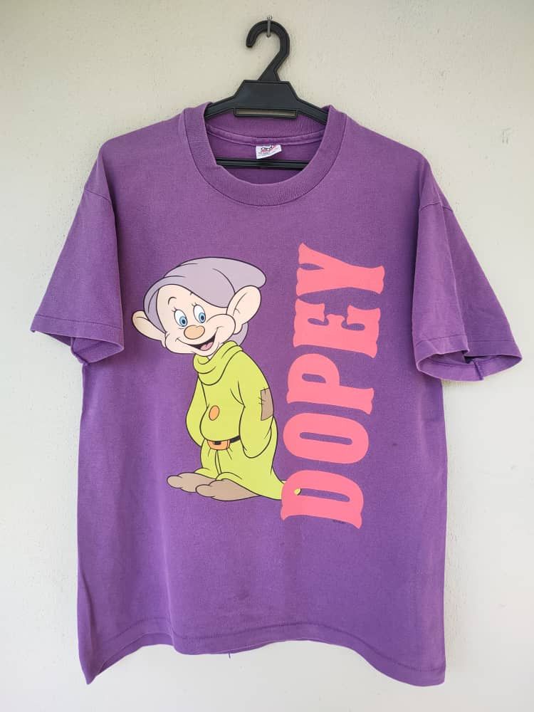 image of Cartoon Network x Disney 90's Vintage Disney Dopey in Purple, Men's (Size Medium)