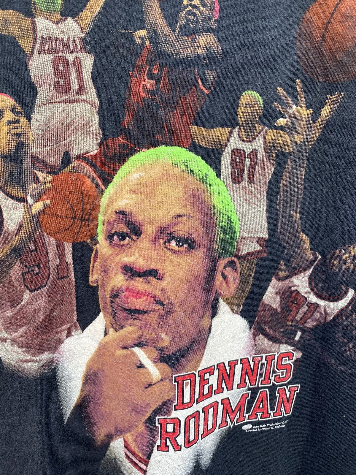 NBA Rare 90s Vintage Dennis rodman raptee nba shirt Size US M / EU 48-50 / 2 - 5 Thumbnail