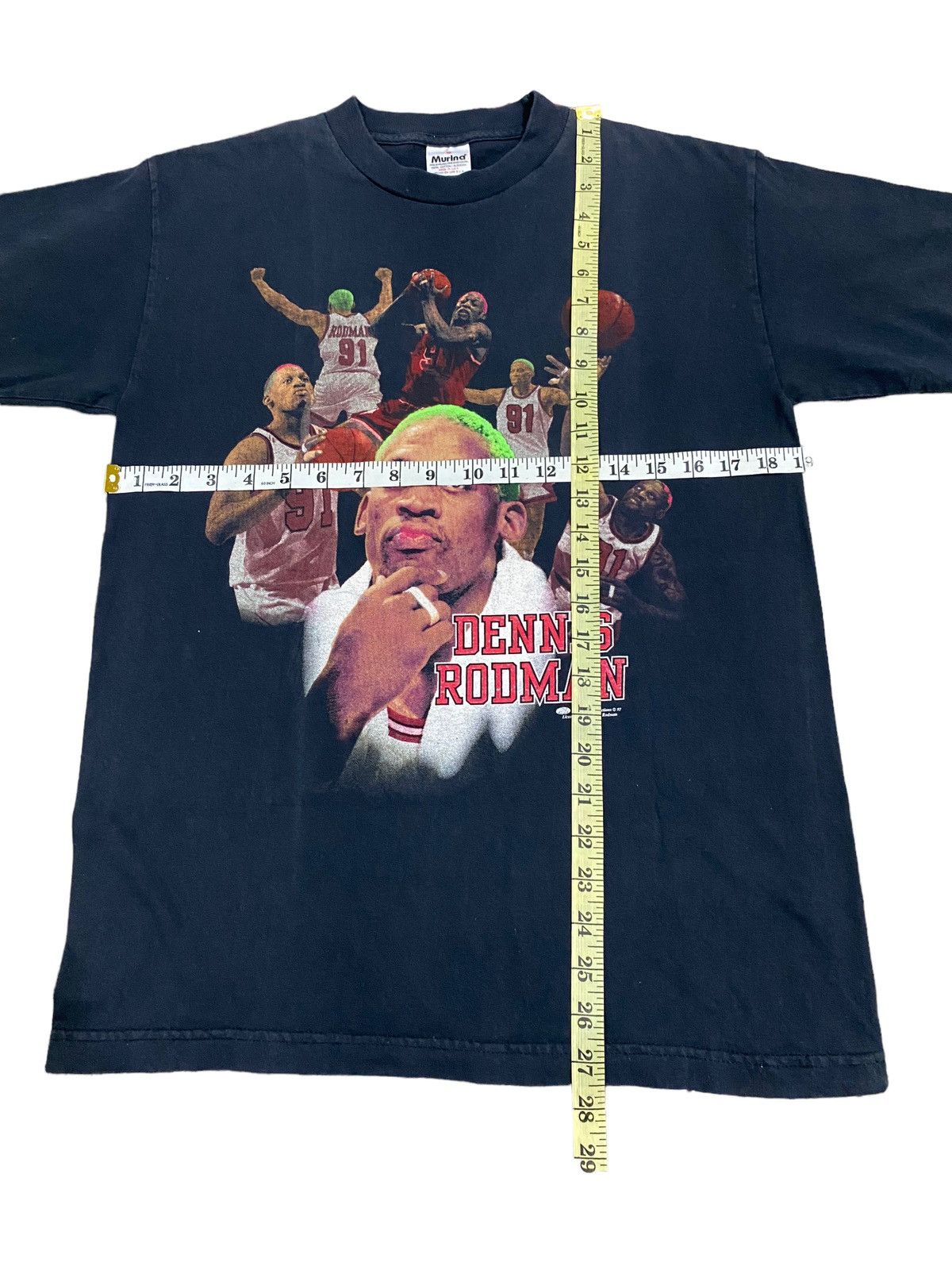 NBA Rare 90s Vintage Dennis rodman raptee nba shirt Size US M / EU 48-50 / 2 - 14 Thumbnail