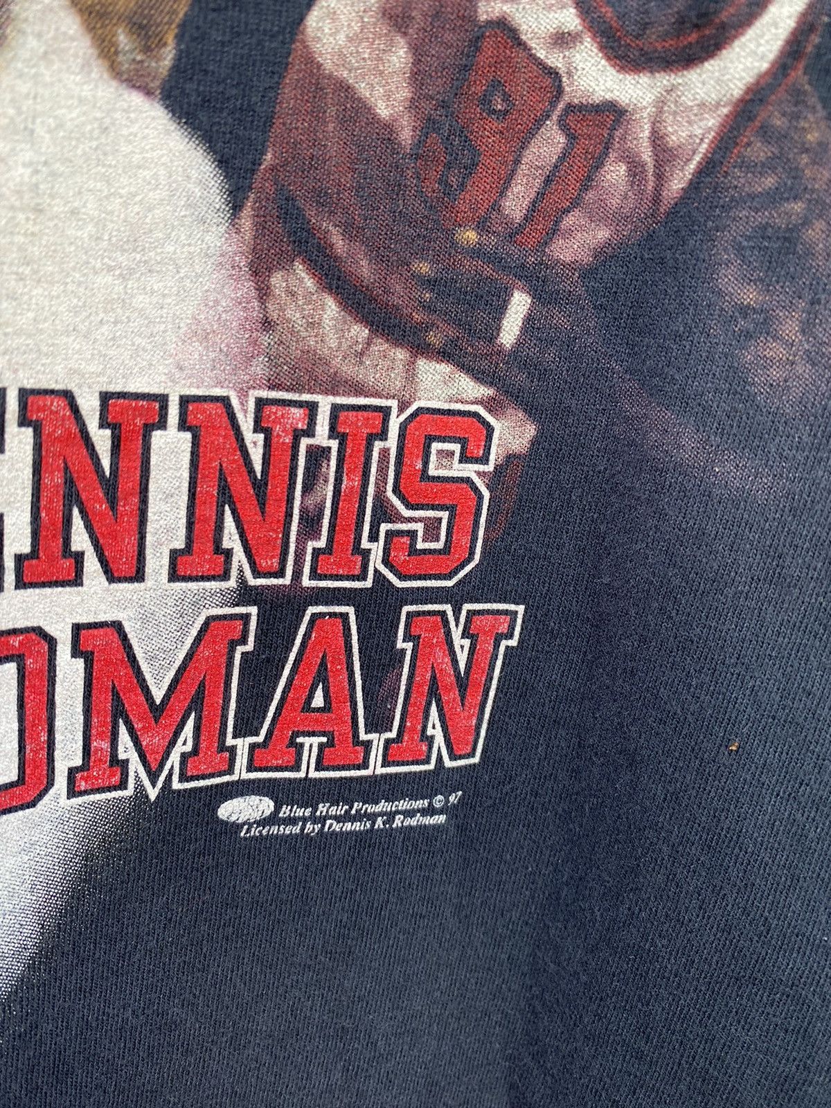 NBA Rare 90s Vintage Dennis rodman raptee nba shirt Size US M / EU 48-50 / 2 - 6 Thumbnail