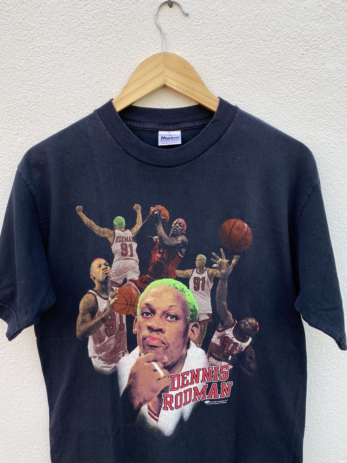 NBA Rare 90s Vintage Dennis rodman raptee nba shirt Size US M / EU 48-50 / 2 - 3 Thumbnail