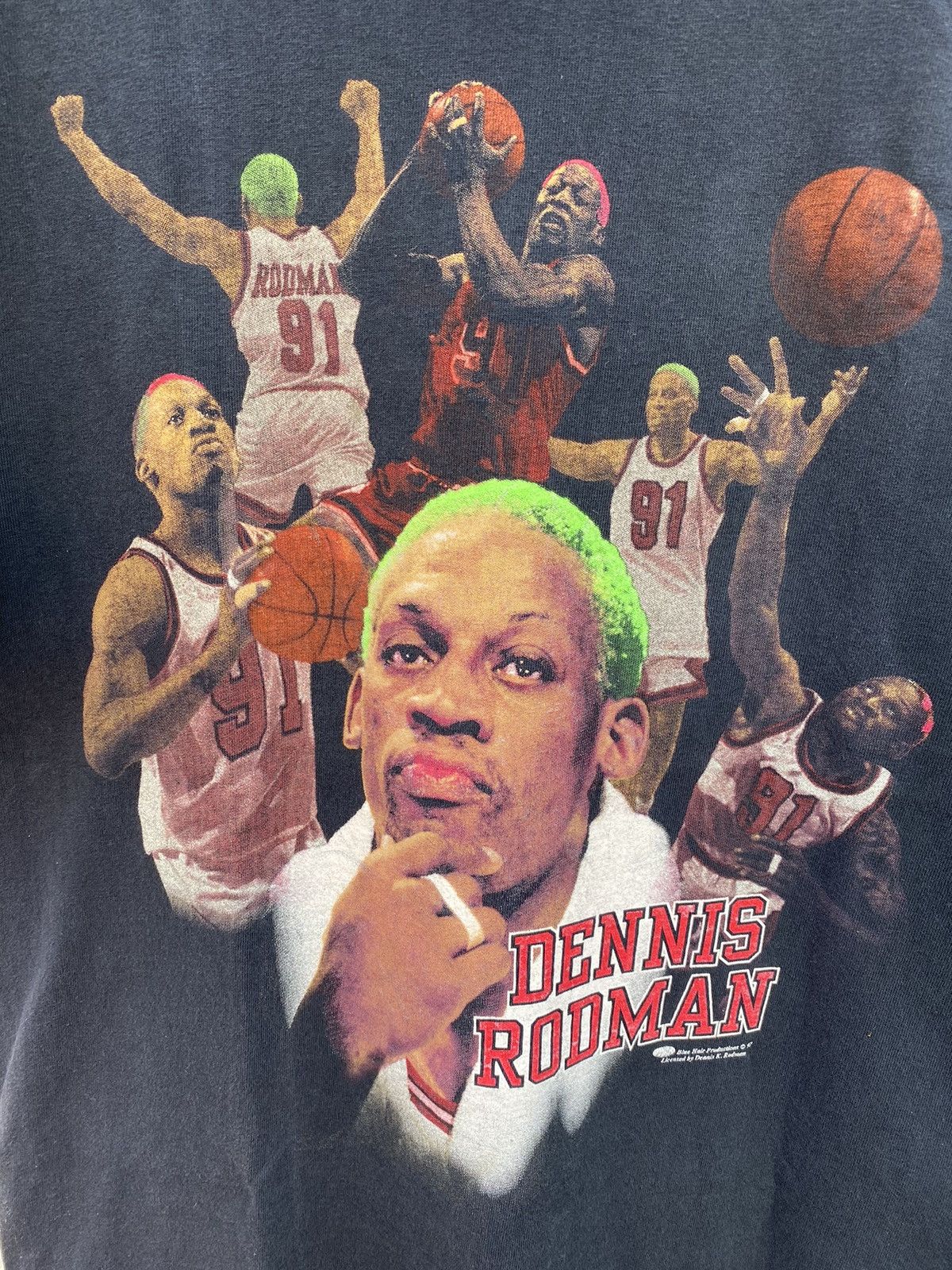 NBA Rare 90s Vintage Dennis rodman raptee nba shirt Size US M / EU 48-50 / 2 - 7 Thumbnail
