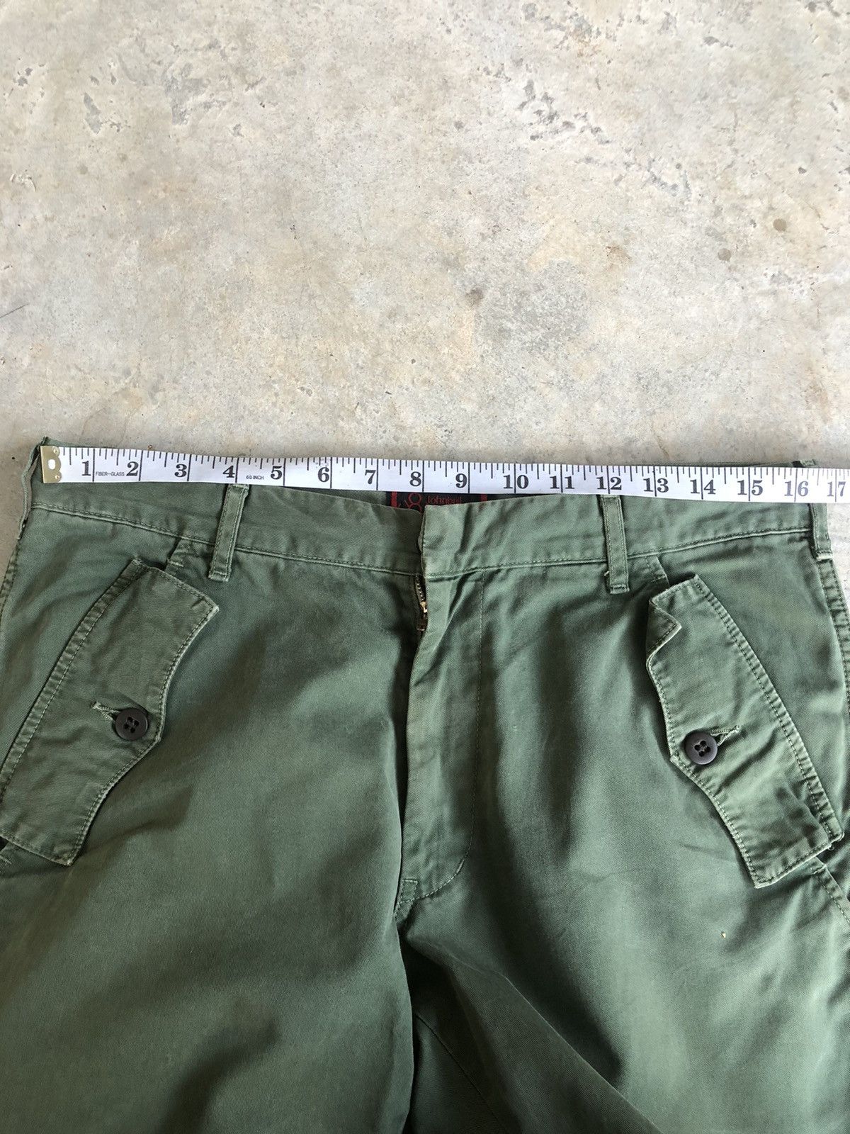 Japanese Brand JohnBull Kojima Cargo Pants Tactical Double Knee Faded Size US 33 - 13 Thumbnail