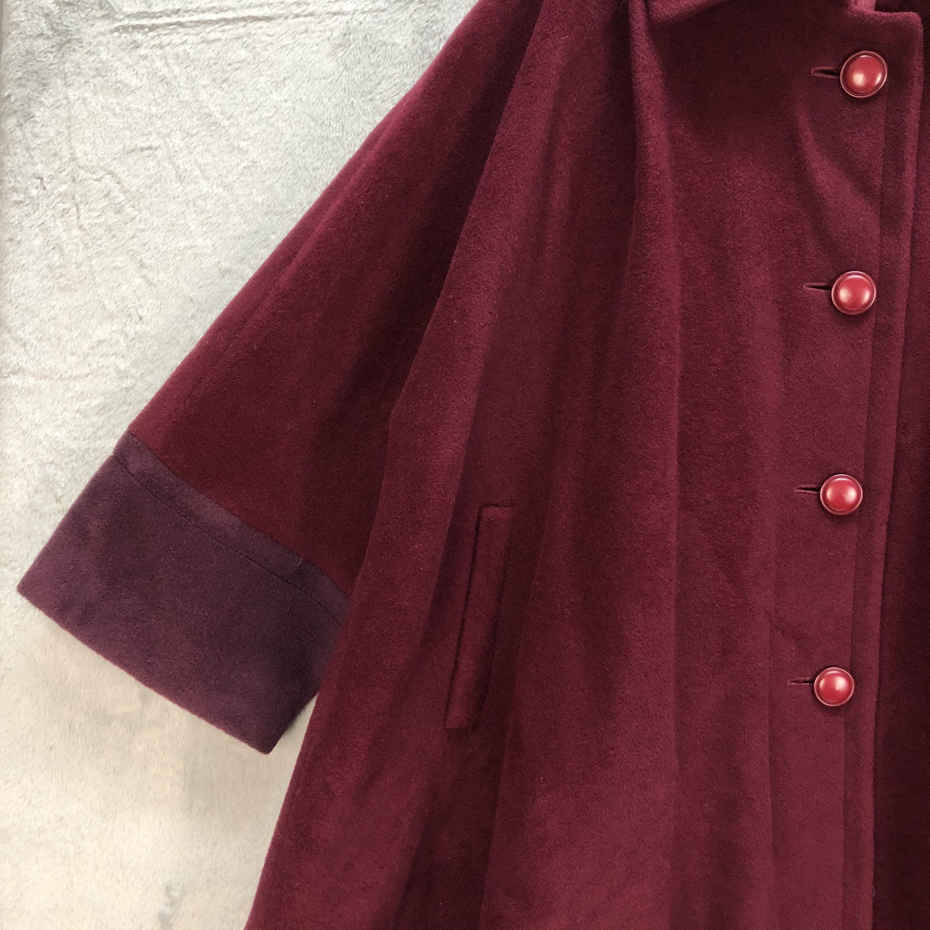 Vintage ANNA e CRISTINA COSTI MOHAIR WOOL LONG COAT #6869-96 Size S / US 4 / IT 40 - 4 Thumbnail