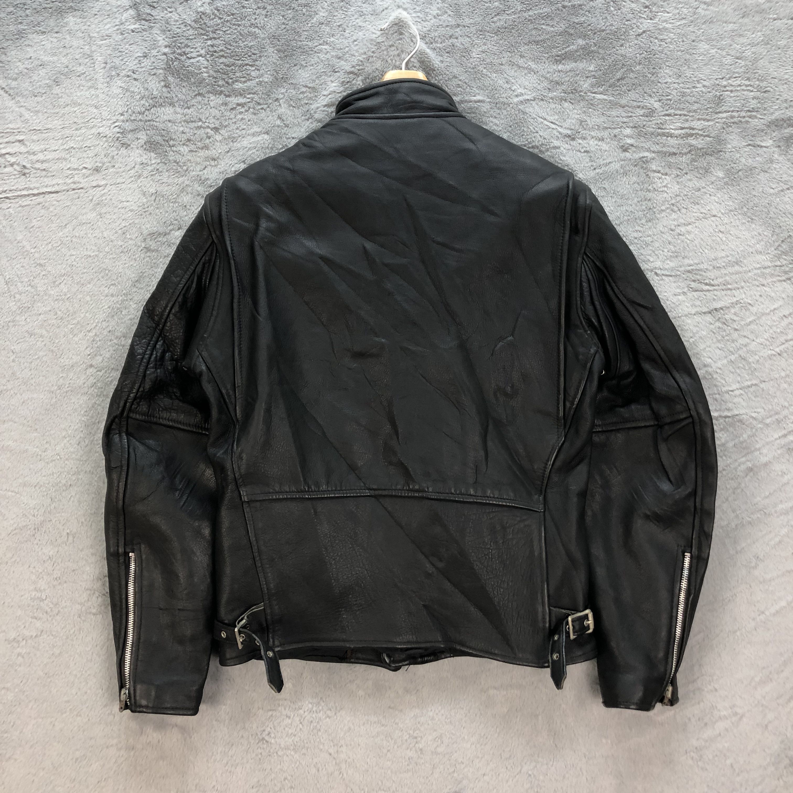 Branded Leather BRANDED GARMENTS INC LEATHER BIKER JACKET #6838-93 Size US S / EU 44-46 / 1 - 10 Thumbnail