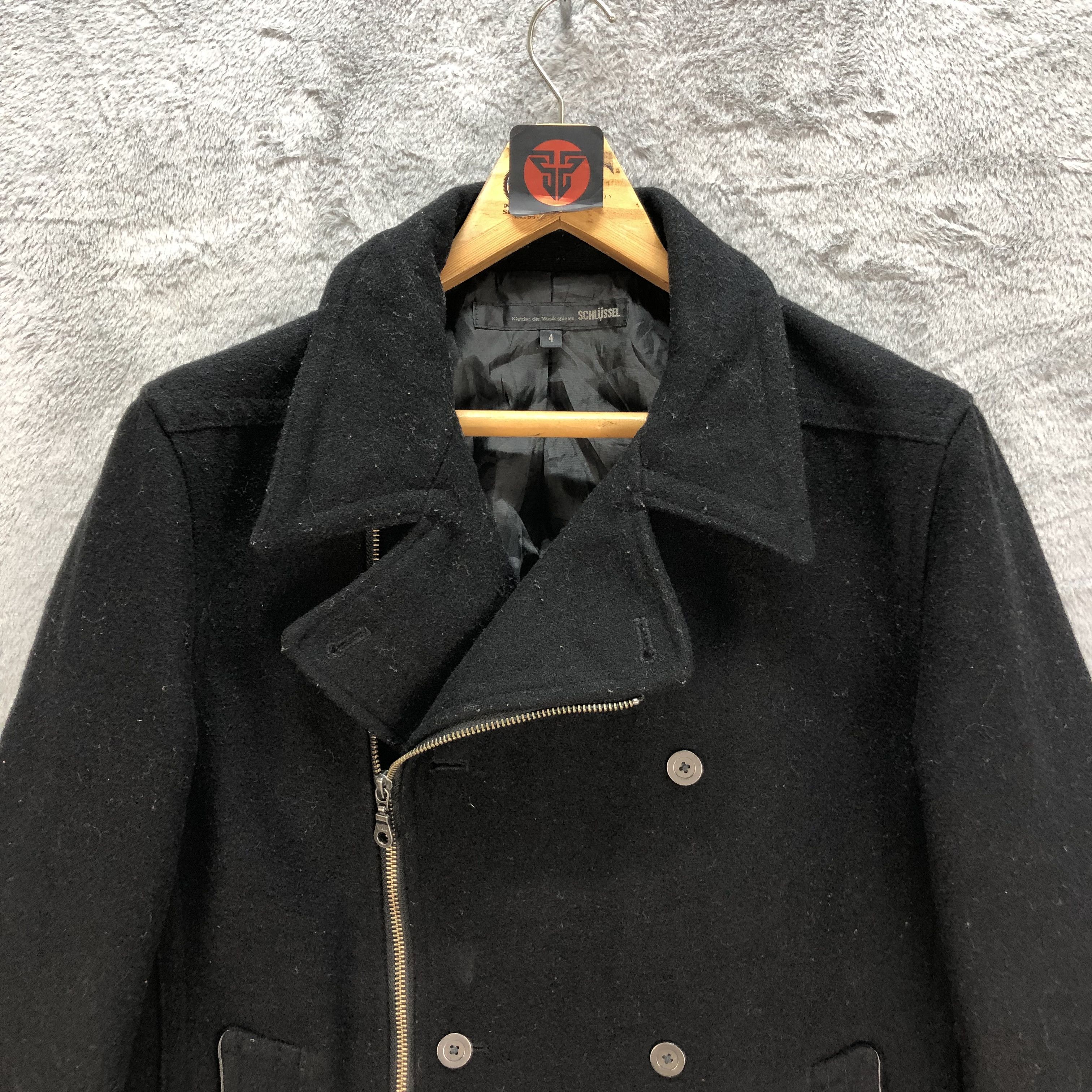 Schlussel SCHLUSSEL WOOL DOUBLE COLLAR JACKET #6890-100 Size US M / EU 48-50 / 2 - 2 Thumbnail