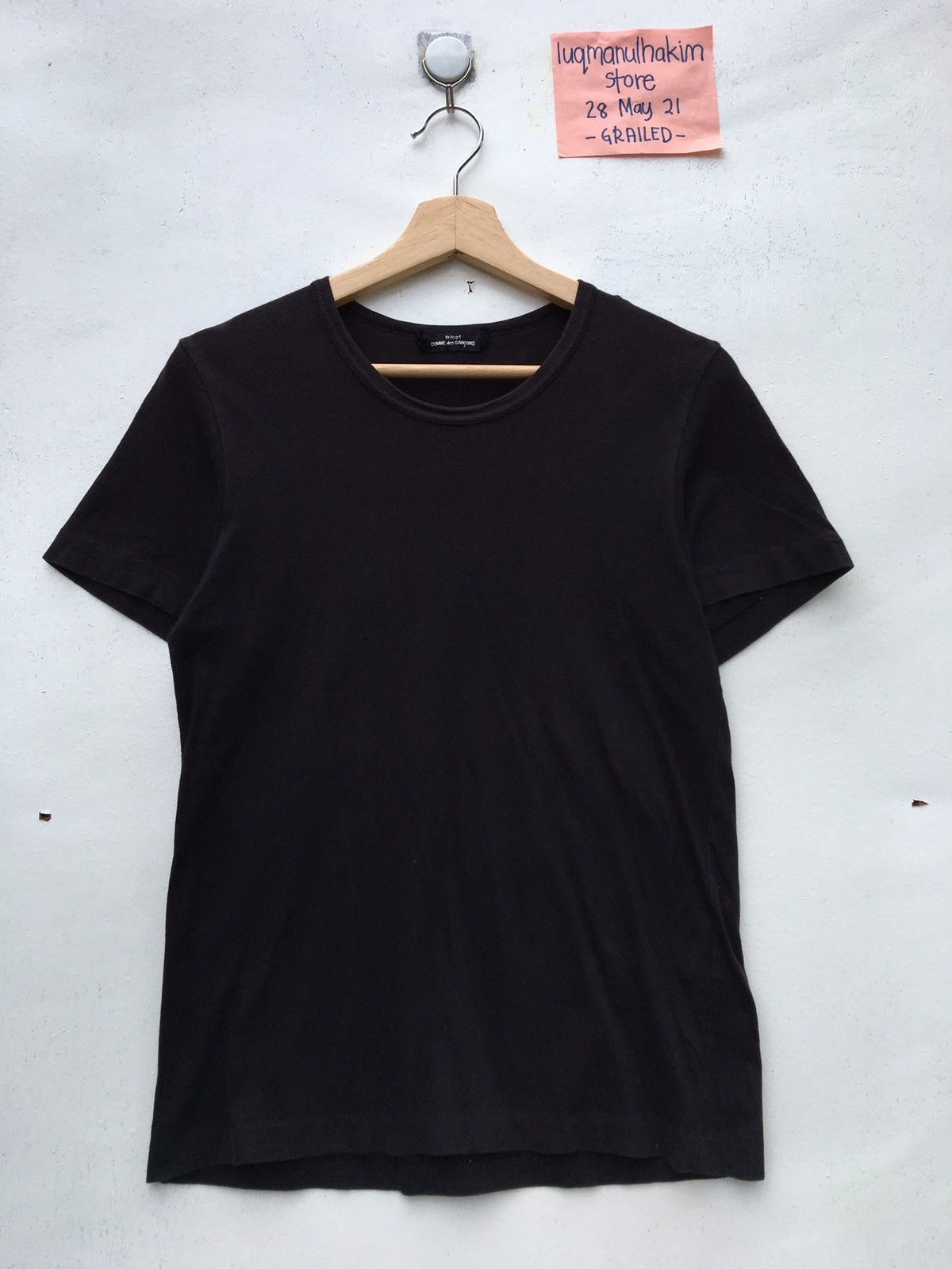 Rare Vintage 1988 Comme Des Garcons CDG Tricot Black Tee