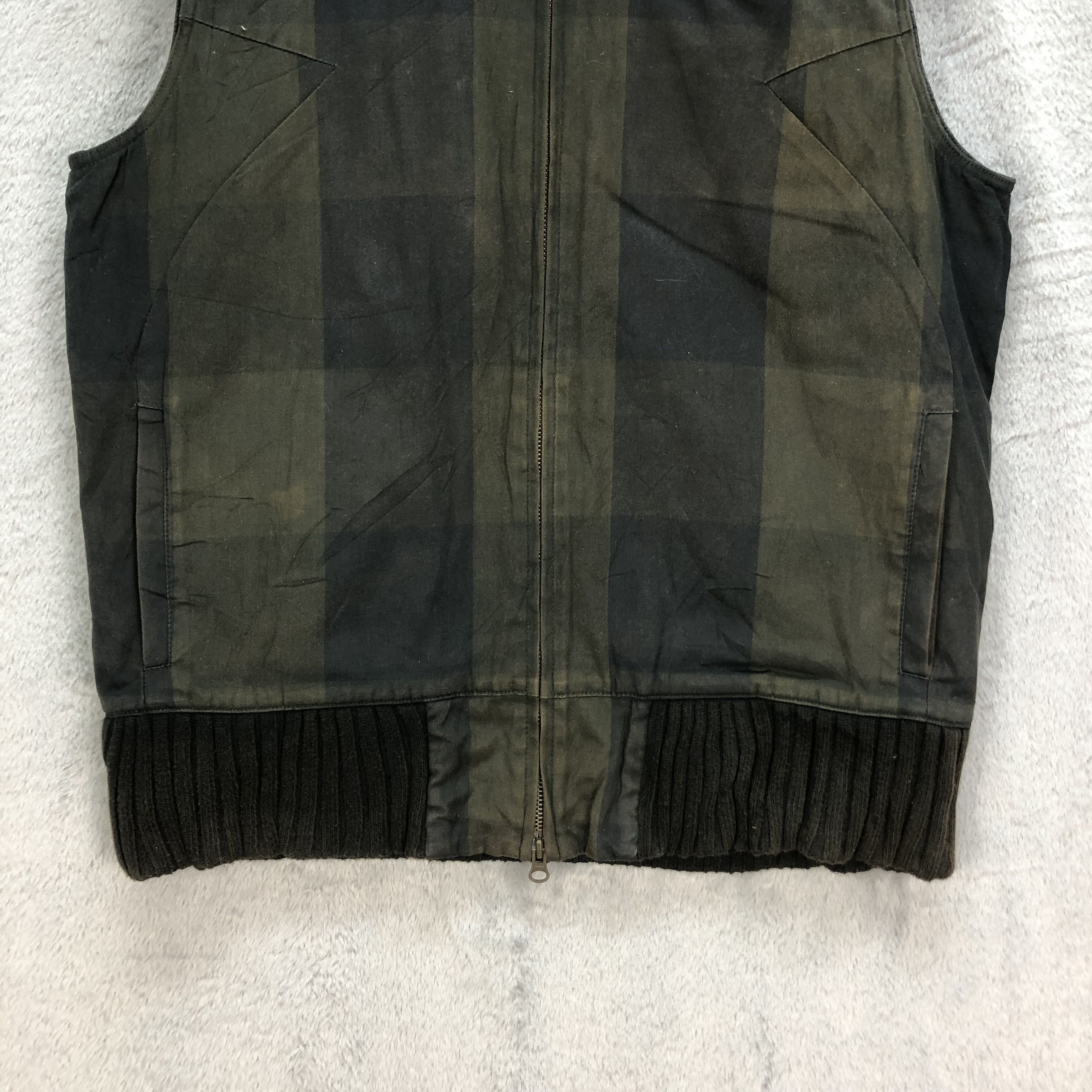 Japanese Brand CHECKERED REVERSIBLE VEST #6855-94 Size US M / EU 48-50 / 2 - 3 Thumbnail