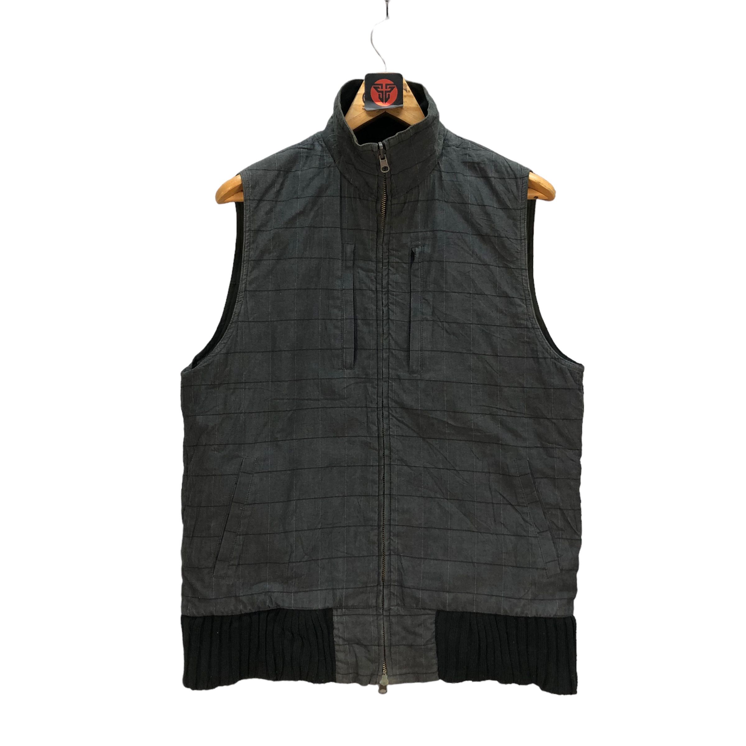 Japanese Brand CHECKERED REVERSIBLE VEST #6855-94 Size US M / EU 48-50 / 2 - 11 Thumbnail