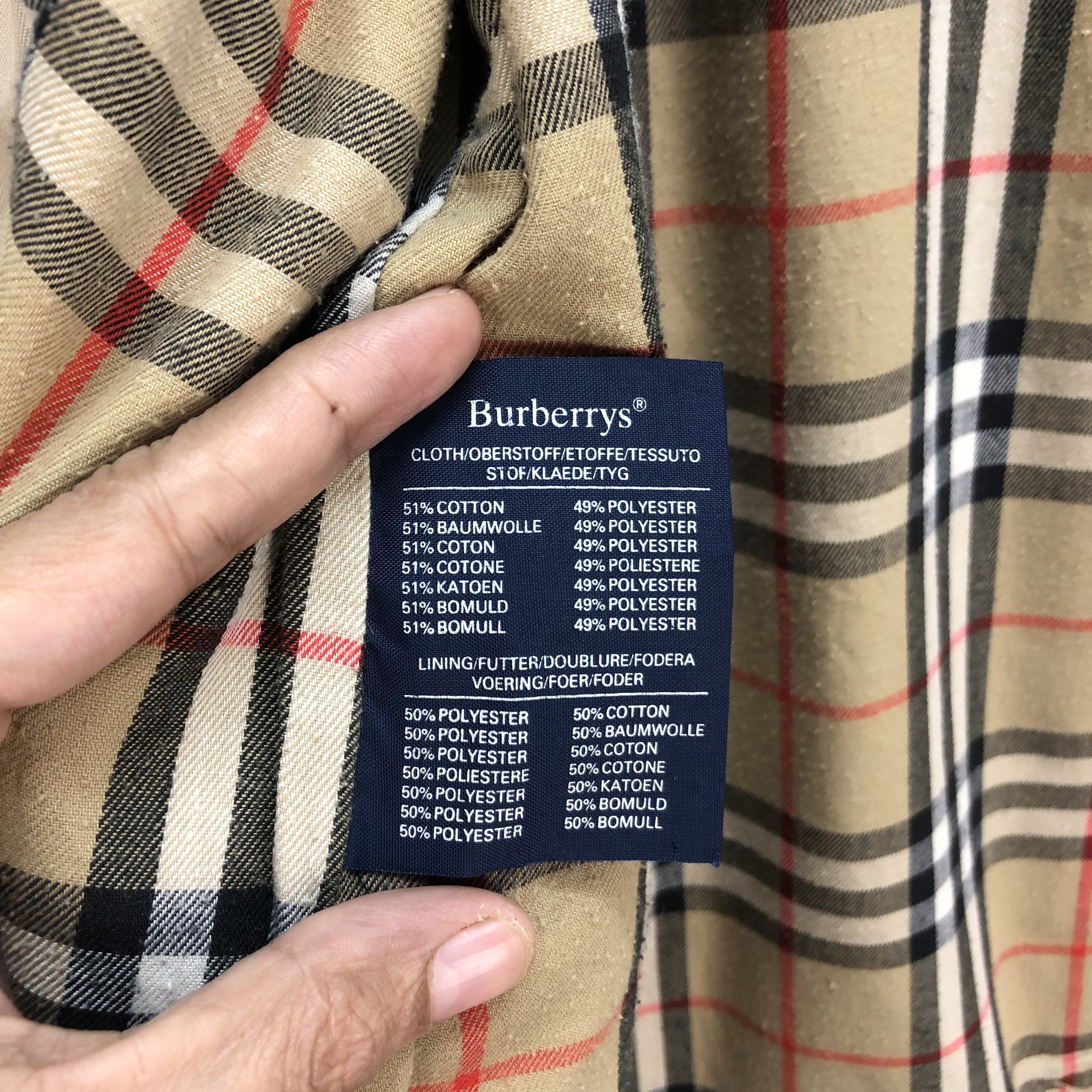 Burberry VINTAGE BURBEERYS NOVA CHECK OVERCOAT #6872-96 Size US XL / EU 56 / 4 - 8 Thumbnail