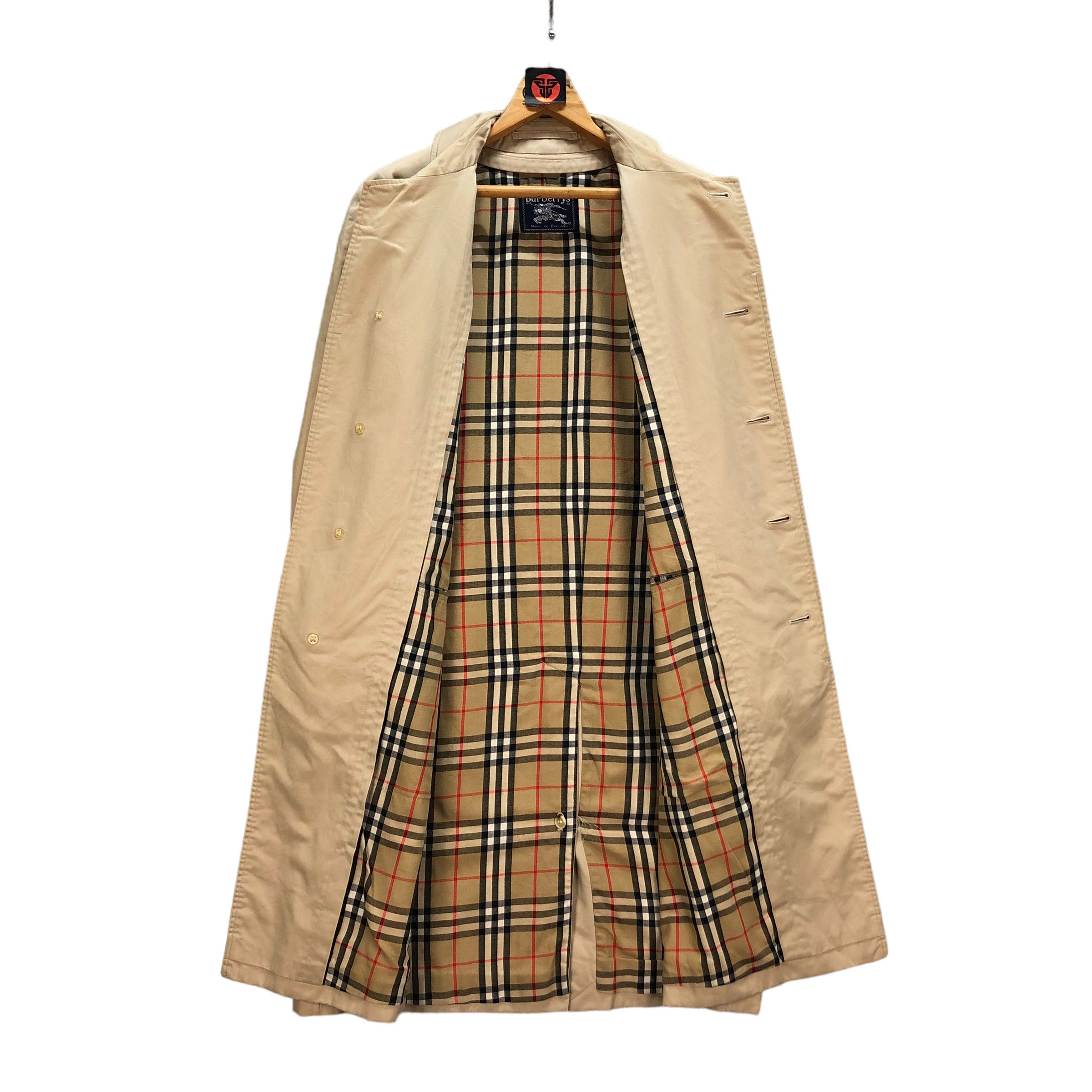 Burberry VINTAGE BURBEERYS NOVA CHECK OVERCOAT #6872-96 Size US XL / EU 56 / 4 - 6 Thumbnail