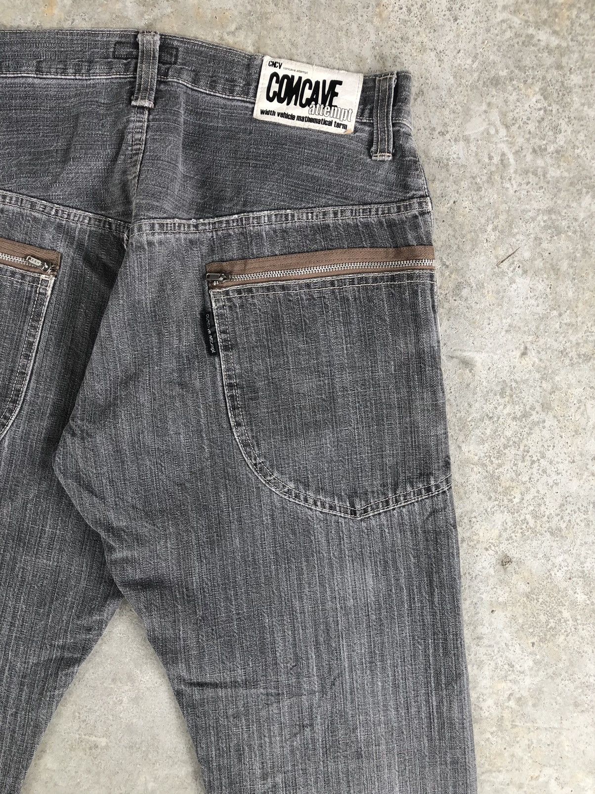 Japanese Brand Japanese Concave attempt Distressed Jeans Size US 31 - 11 Thumbnail