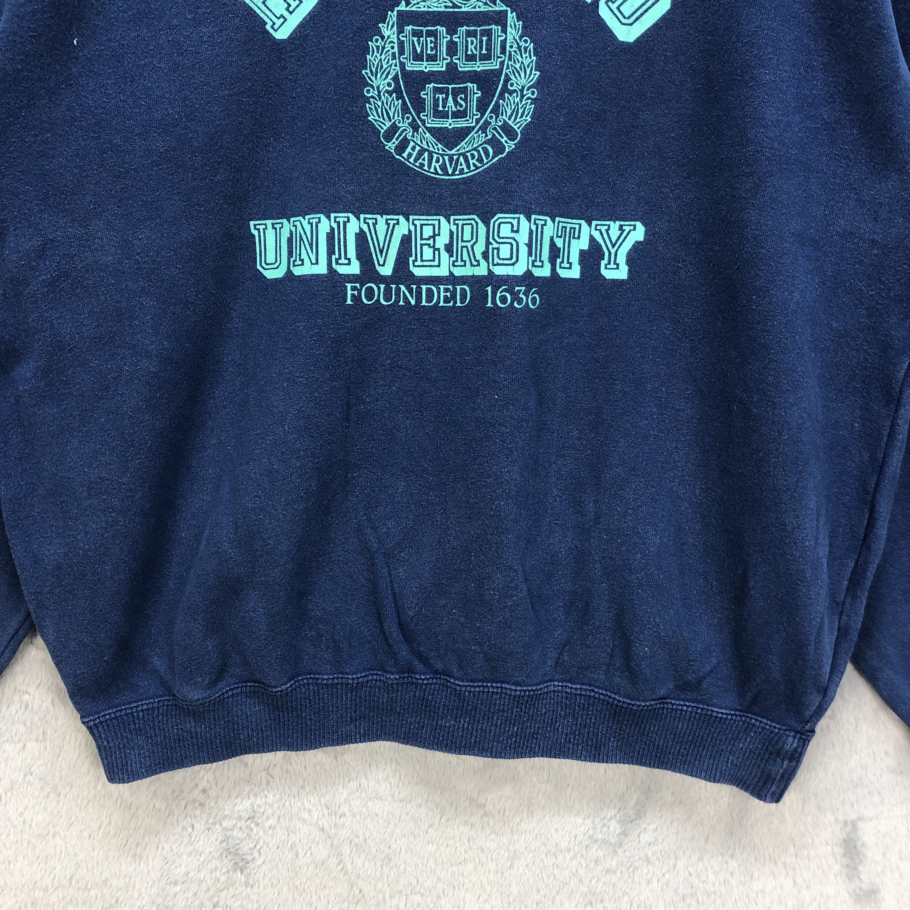 Vintage HAVARD UNIVERSITY BIG LOGO SWEATSHIRTS #6865-95 Size US L / EU 52-54 / 3 - 4 Thumbnail
