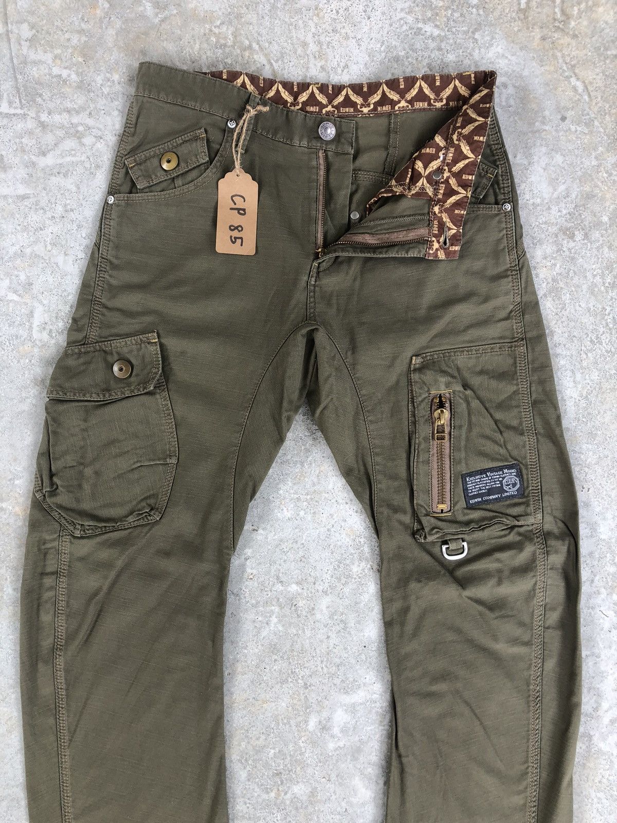Edwin Japanese Edwin Cargo Pants Tactical Multipocket Back Buckle Size US 32 / EU 48 - 3 Thumbnail