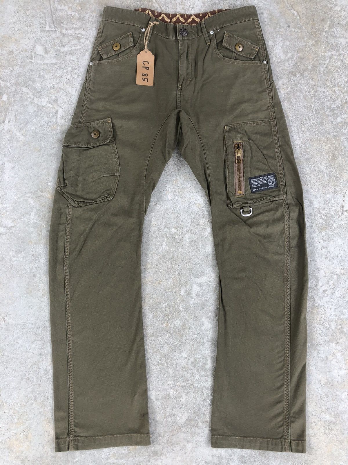 Edwin Japanese Edwin Cargo Pants Tactical Multipocket Back Buckle Size US 32 / EU 48 - 1 Thumbnail