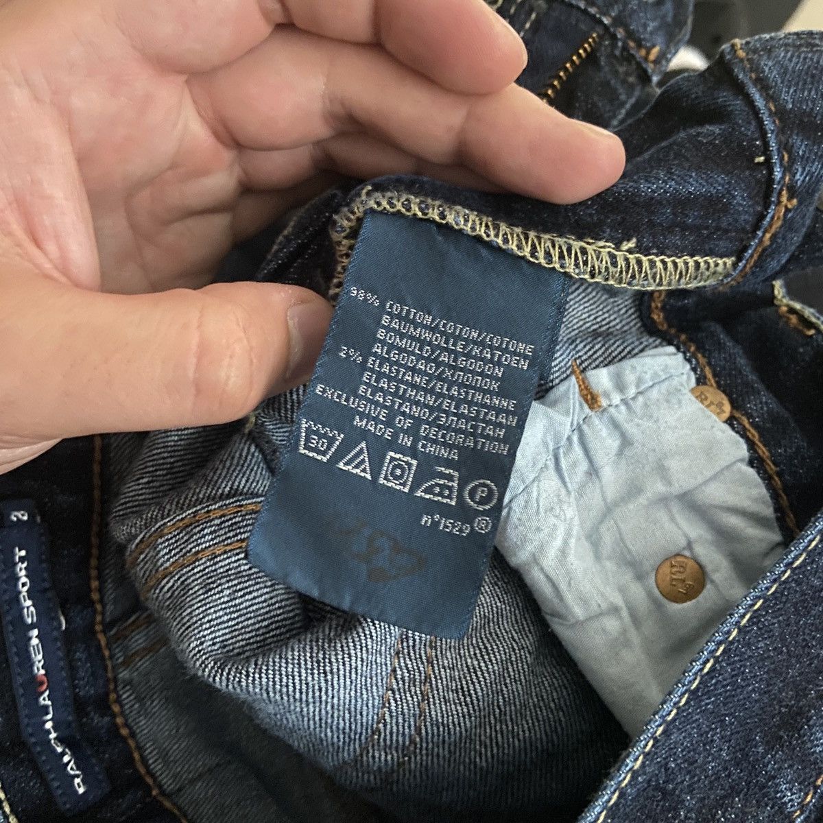 Polo Ralph Lauren × Ralph Lauren Sport Vintage Ralph Lauren Sport Blue Label women’s jeans Size 26" / US 2 / IT 38 - 12 Thumbnail